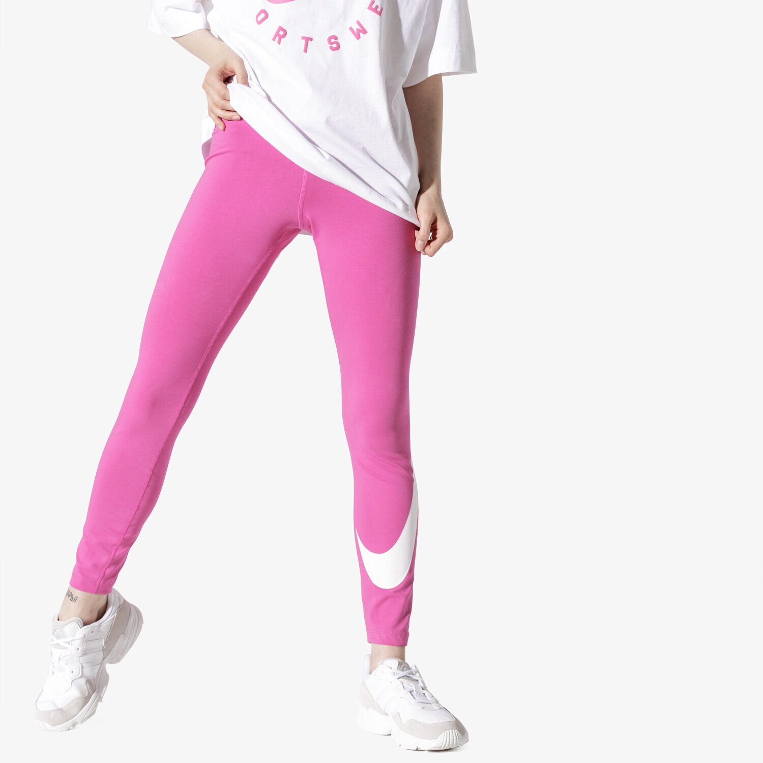 Femei pantaloni NIKE COLANȚI W NSW LEGASEE LGGNG SWOOSH AR3509-623 Roz
