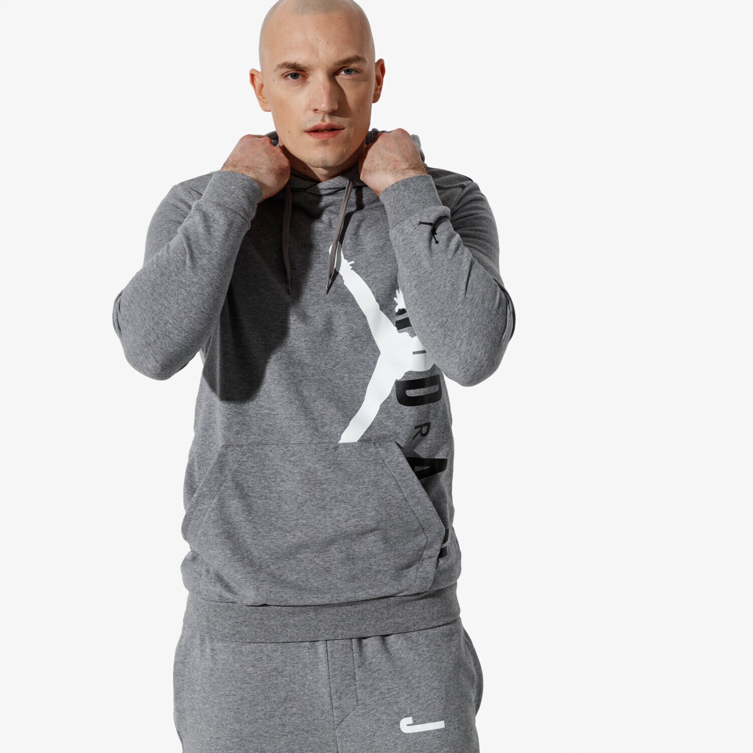 Bărbați bluză JORDAN BLUZĂ JUMPMAN AIR LWT PO AO0446-091 Gri