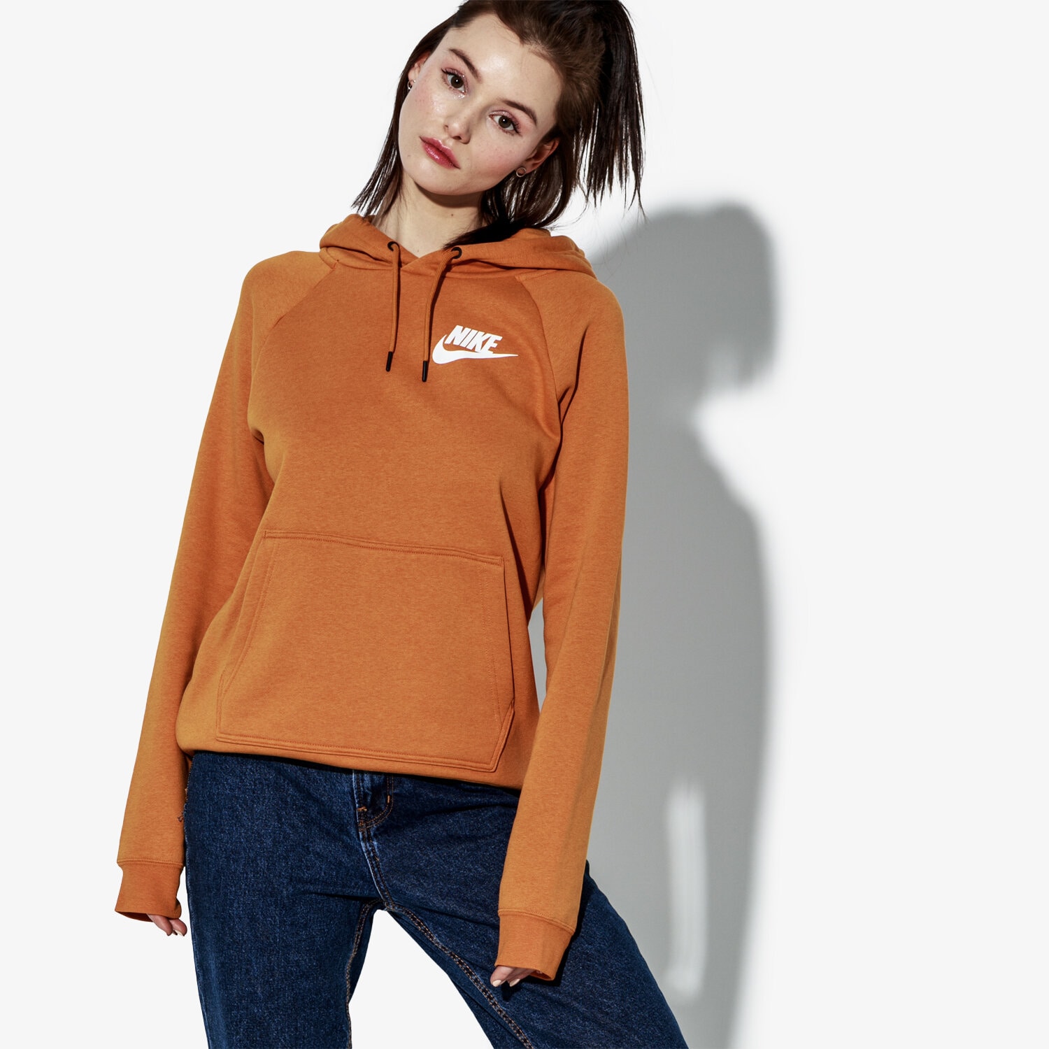 Femei bluză NIKE BLUZĂ W NSW RALLY HOODIE AJ6315-846 Galben