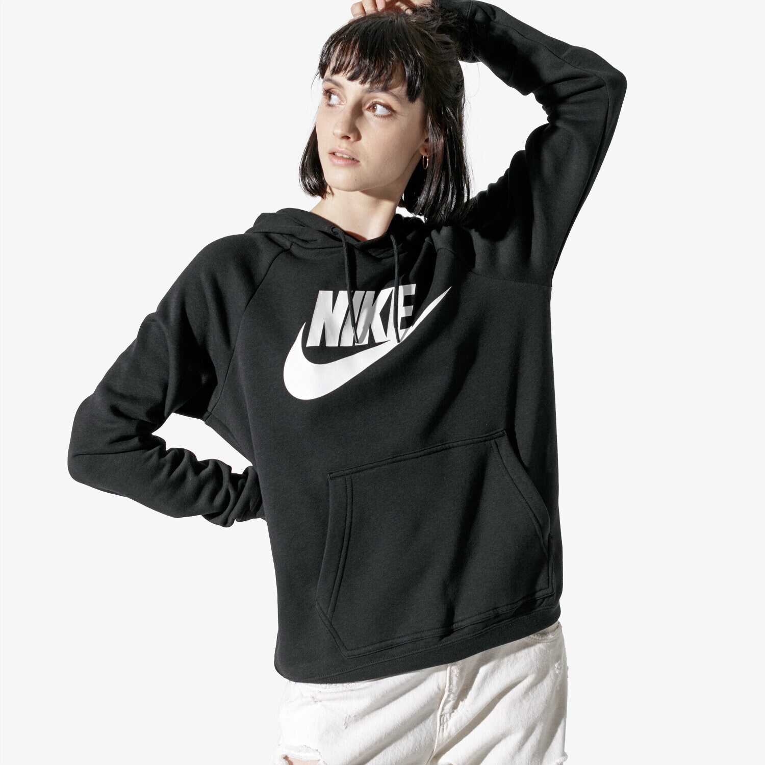 Femei bluză NIKE BLUZĂ W NSW RALLY HOODIE HBR 930913-010 Negru