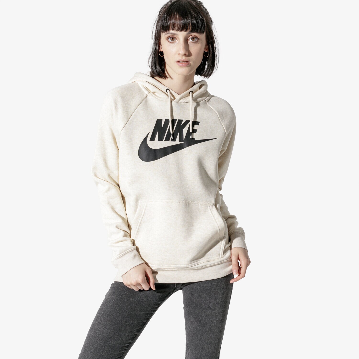 Femei bluză NIKE BLUZĂ W NSW RALLY HOODIE HBR 930913-258 Bej