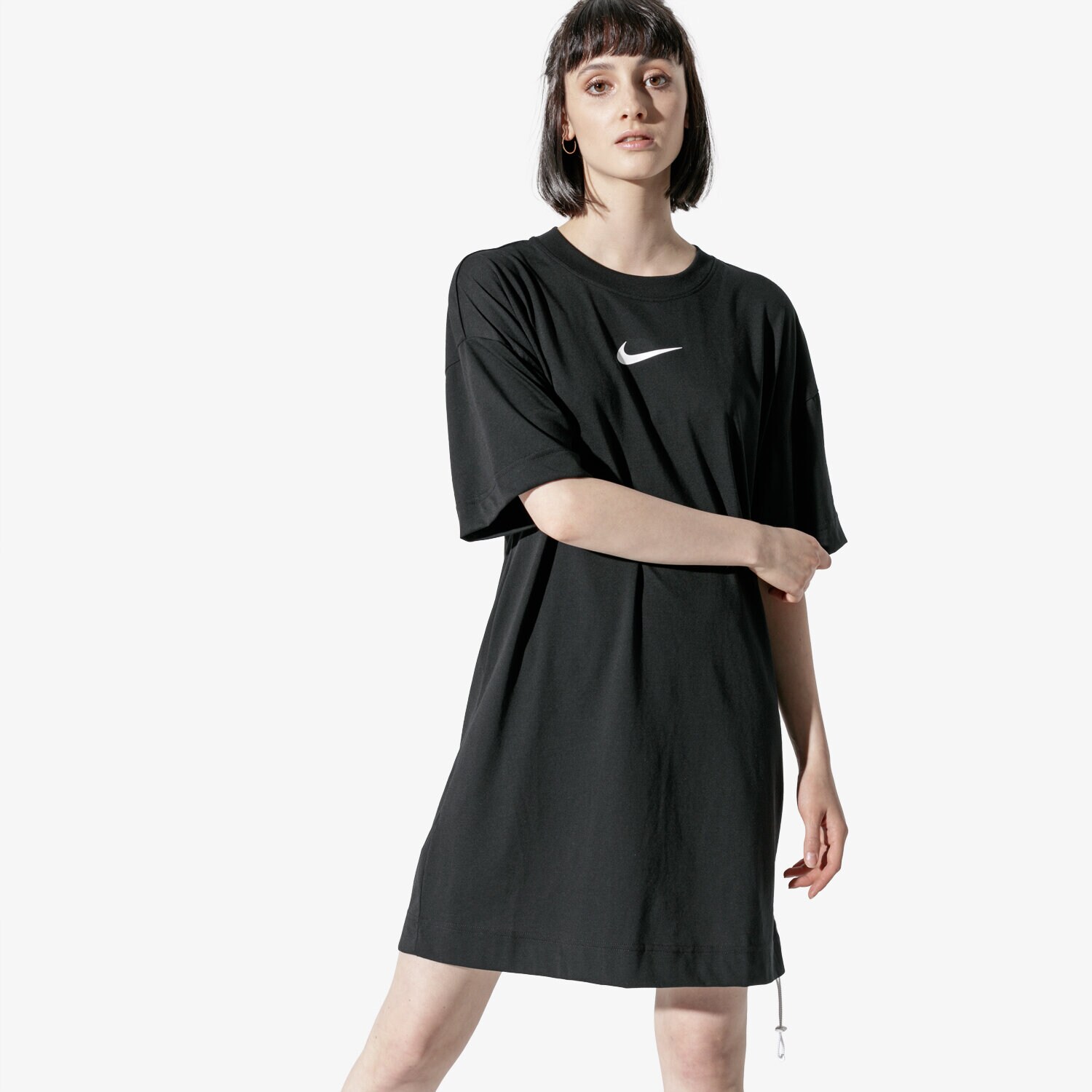 Femei rochii și fuste NIKE ROCHIE W NSW SWSH TRENINGS BQ7960-010 Negru