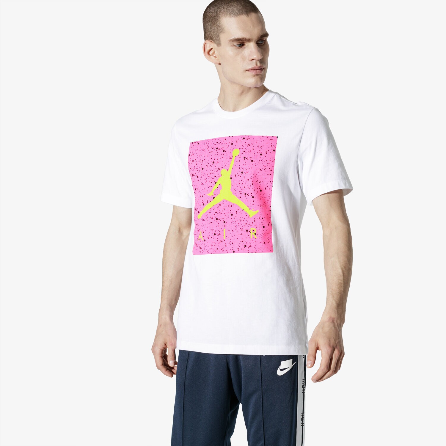 Bărbați tricou JORDAN TRICOU SS POOLSIDE SS CTN CREW CD0542-101 Alb