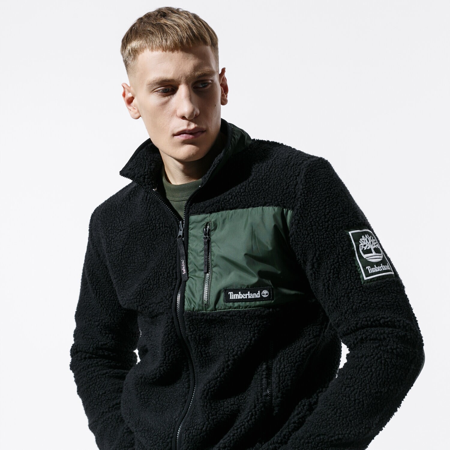 Bărbați bluză TIMBERLAND BLUZĂ OUTDOOR ARCHIVE SHERPA TB0A1WZWW741 Negru