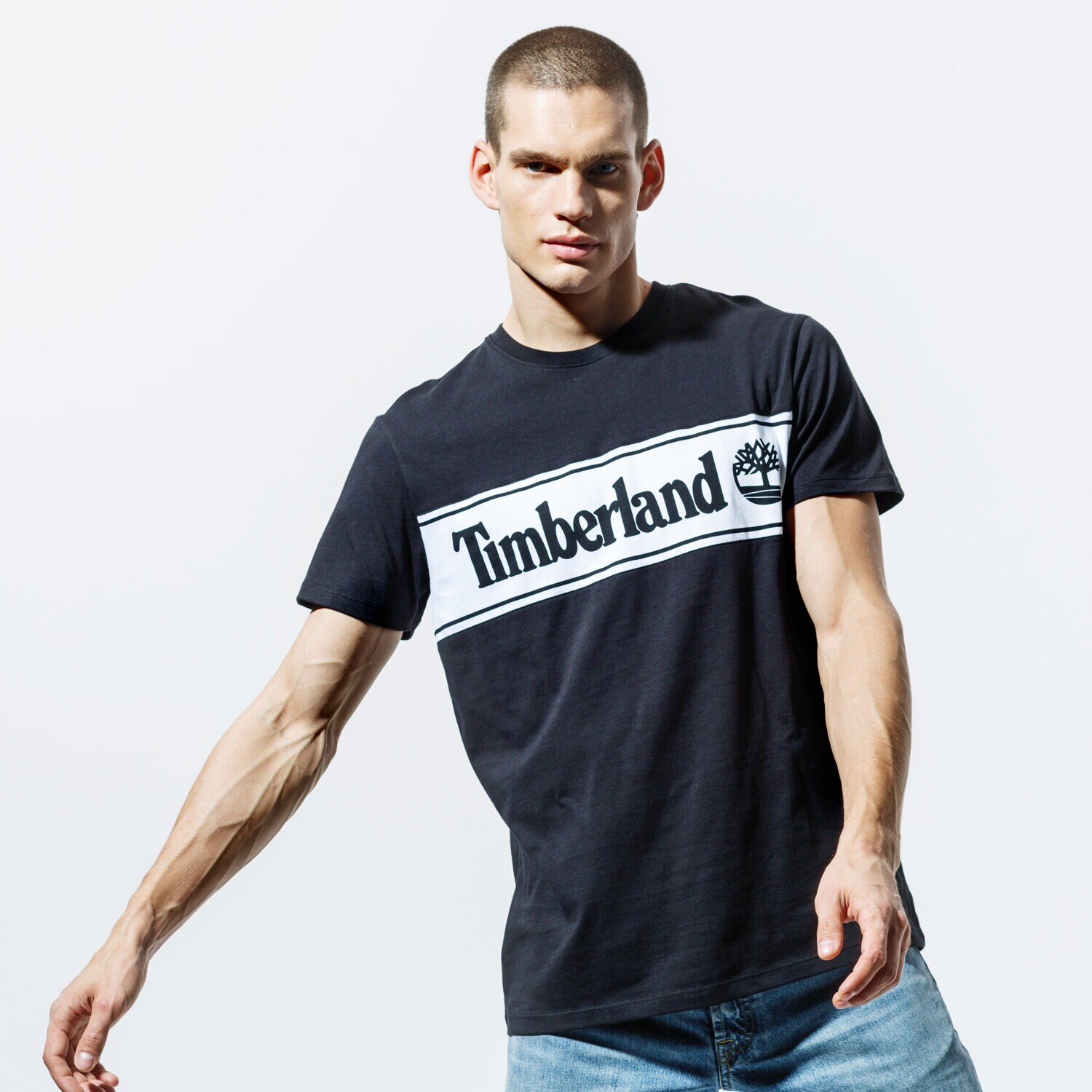 Bărbați tricou TIMBERLAND TRICOU SS SS CUT & SEW LINEAR LOGO TEE TB0A1OA4I201 Mulicolor