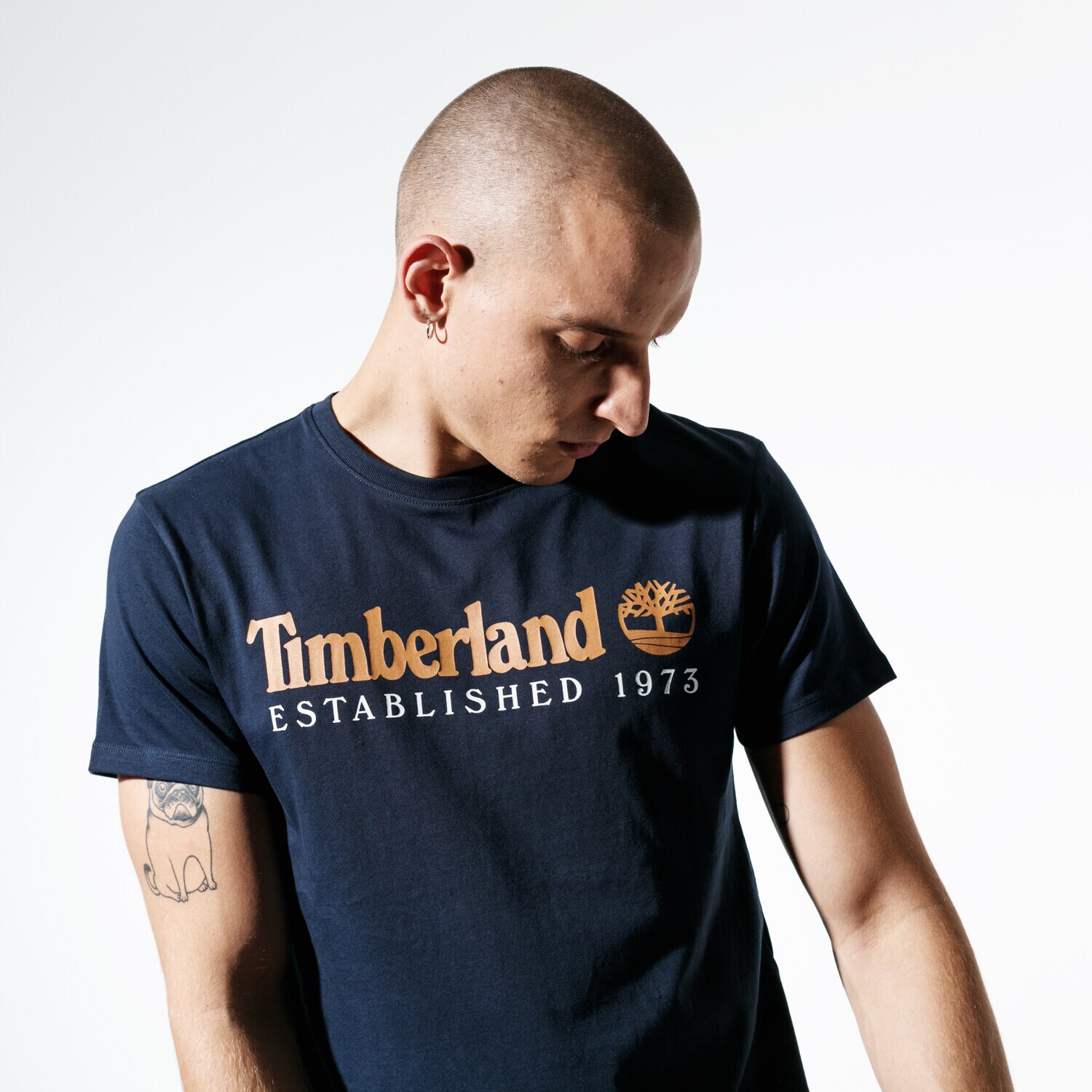 Bărbați tricou TIMBERLAND TRICOU SS SS ESTABLISHED 1973 TEE TB0A1YVG4331 Bleumarin