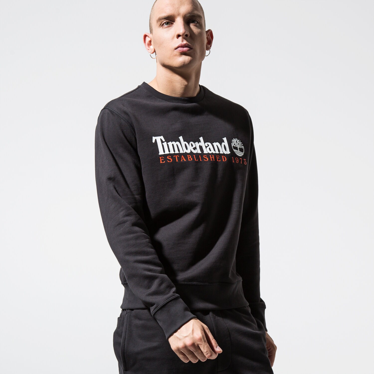 Bărbați bluză TIMBERLAND BLUZĂ ESSENTIAL ESTABLISHED 1973 TB0A1Y3B0011 Negru