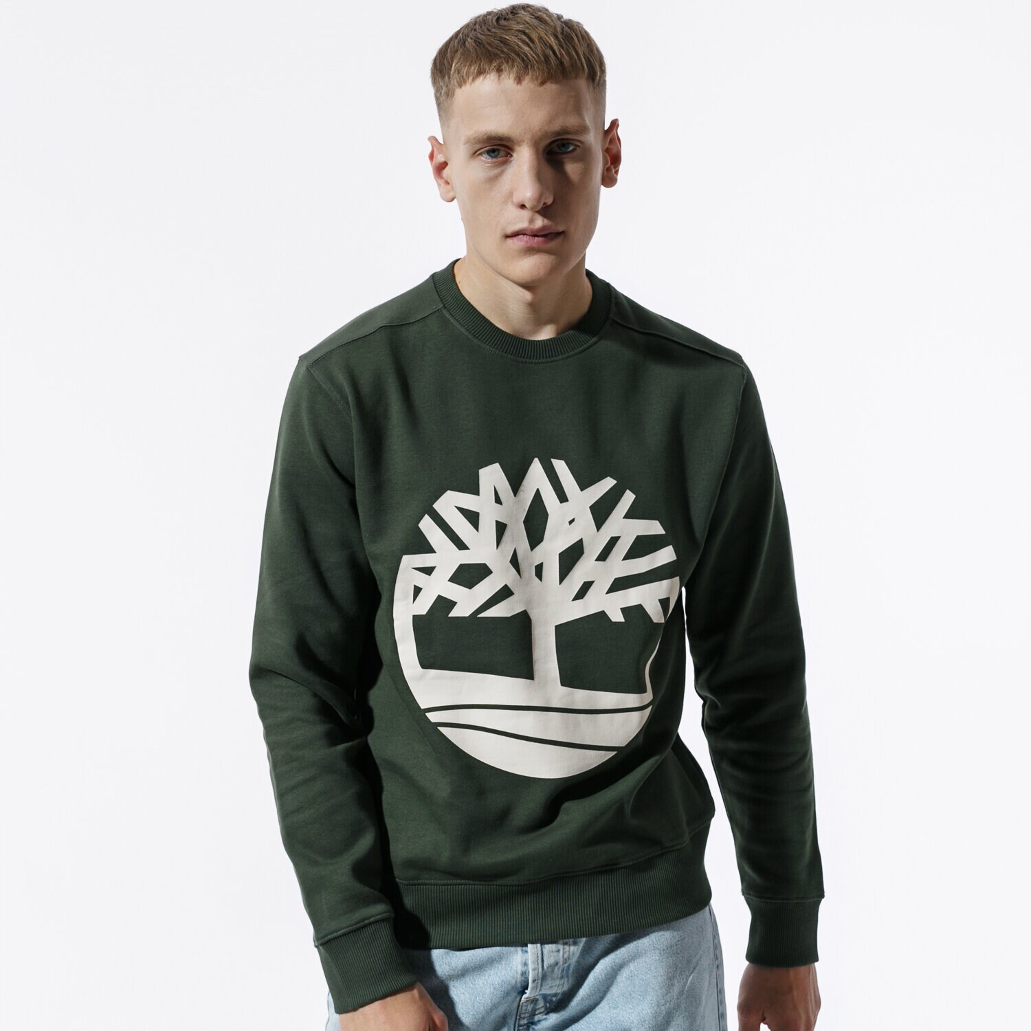 Bărbați bluză TIMBERLAND BLUZĂ CORE TREE LOGO CREW SWEAT TB0A1ZKCU311 Negru