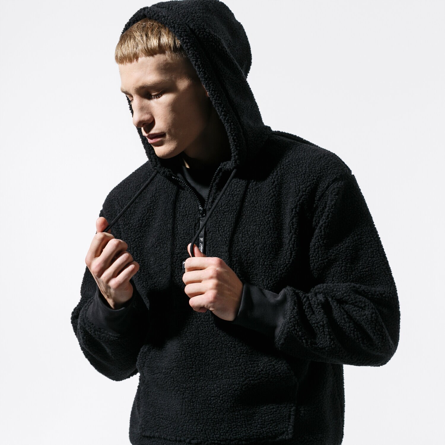 Bărbați bluză TIMBERLAND BLUZĂ SHERPA FLEECE HOODY TB0A1YN40011 Negru