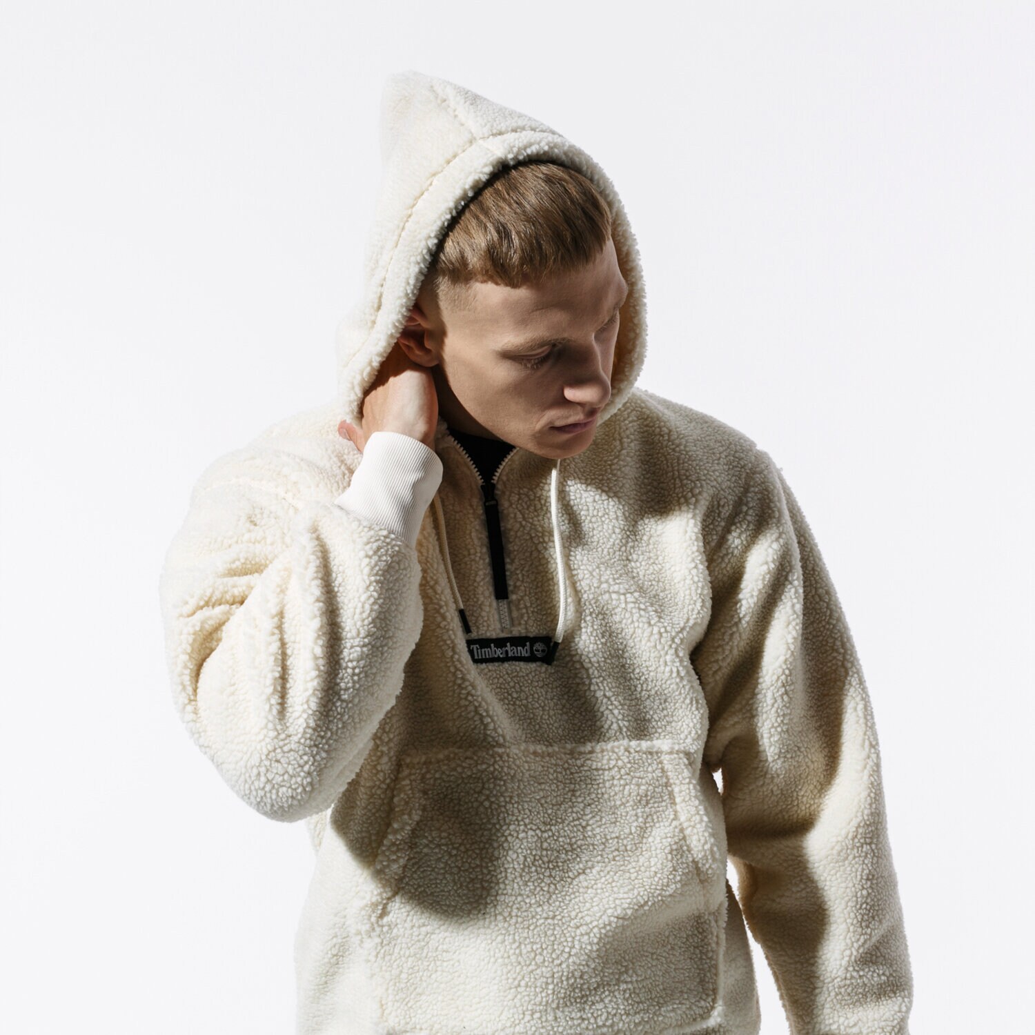 Bărbați bluză TIMBERLAND BLUZĂ SHERPA FLEECE HOODY TB0A1YN4V041 Bej