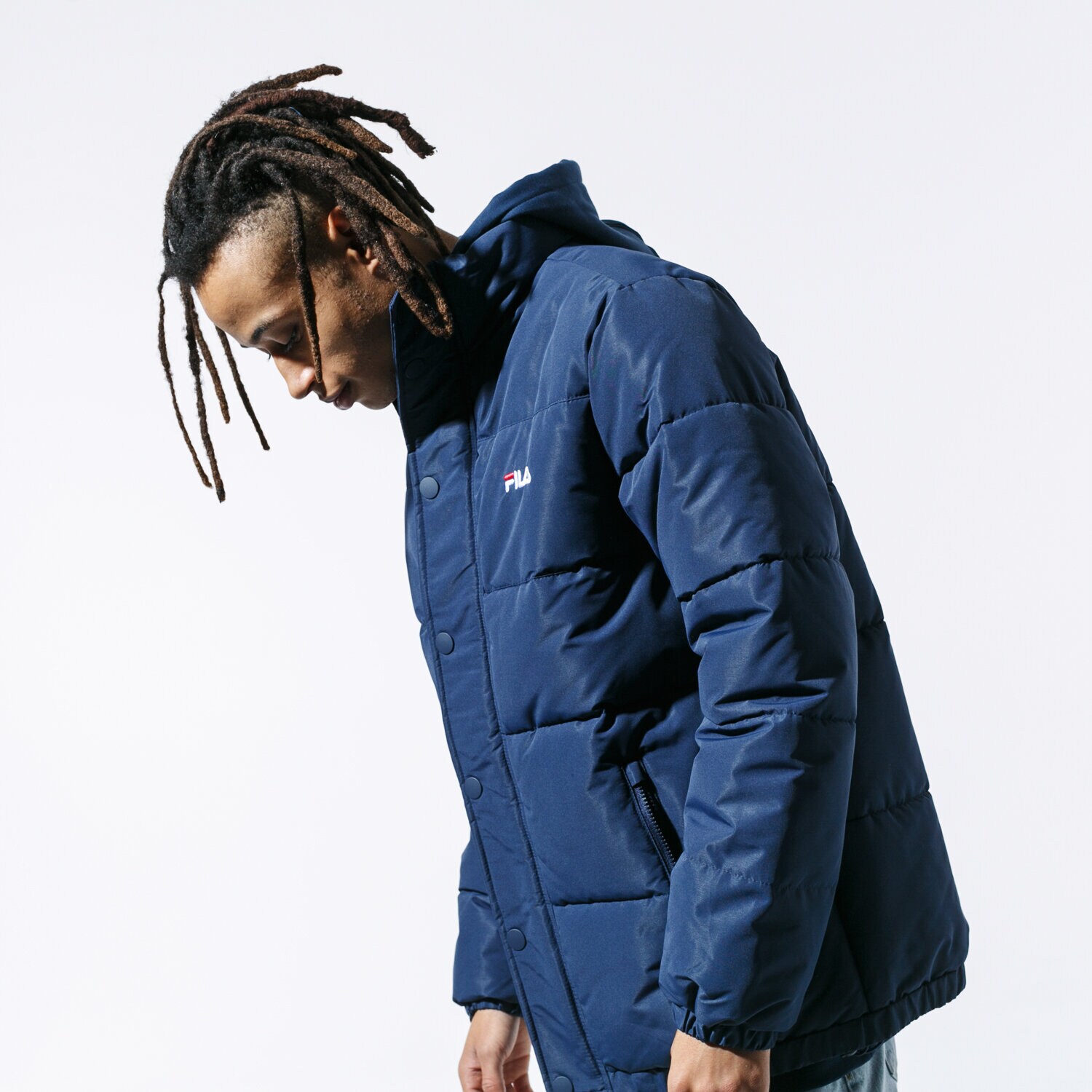 Bărbați eacă de iarnă FILA JACHETĂ PELLE PUFF JACKET 687241170 Bleumarin