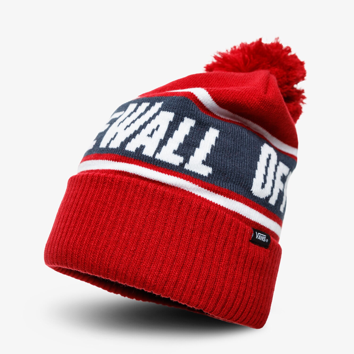 Copii căciulă VANS căciulă OFF THE WALL POM VN0A2YR7TN31 Roșu