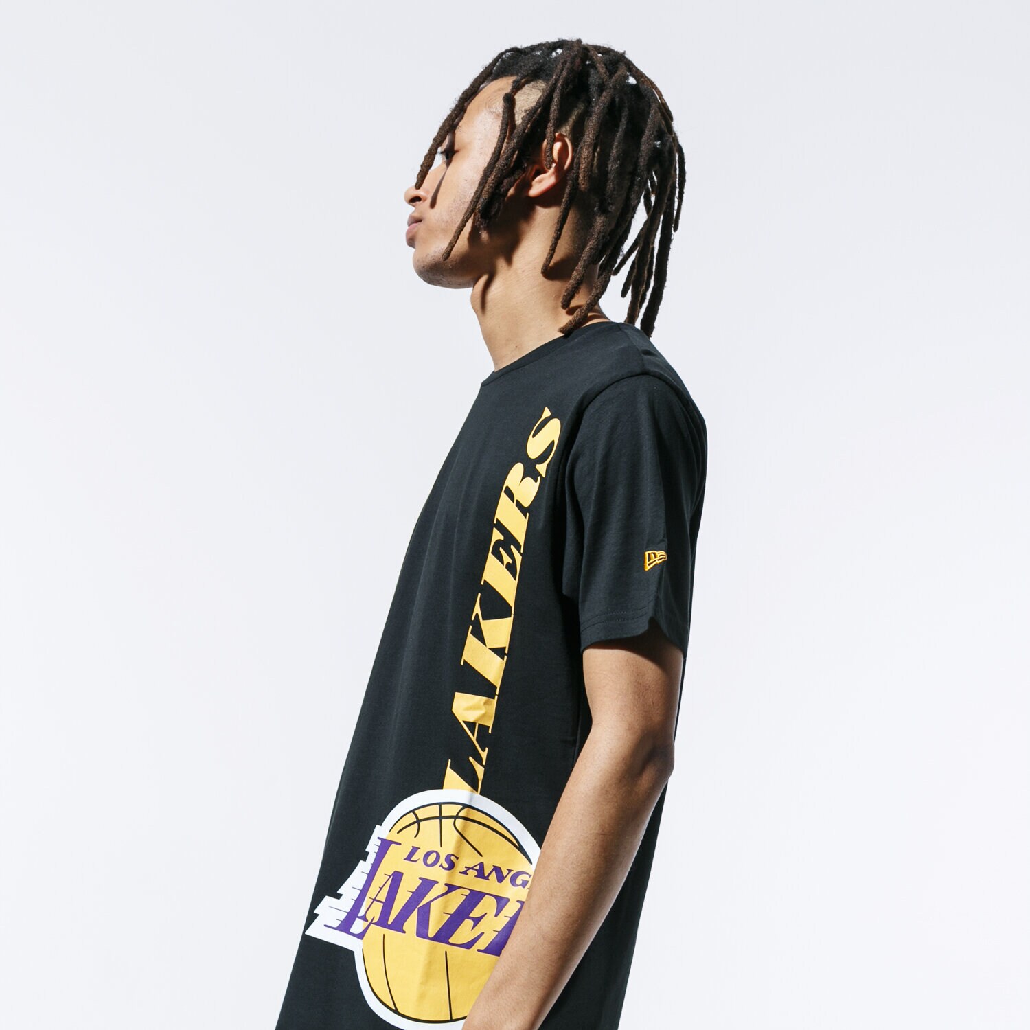 Bărbați tricou NEW ERA TRICOU SS NBA TEAM TEE LOSLAK BLK 12033444 Negru