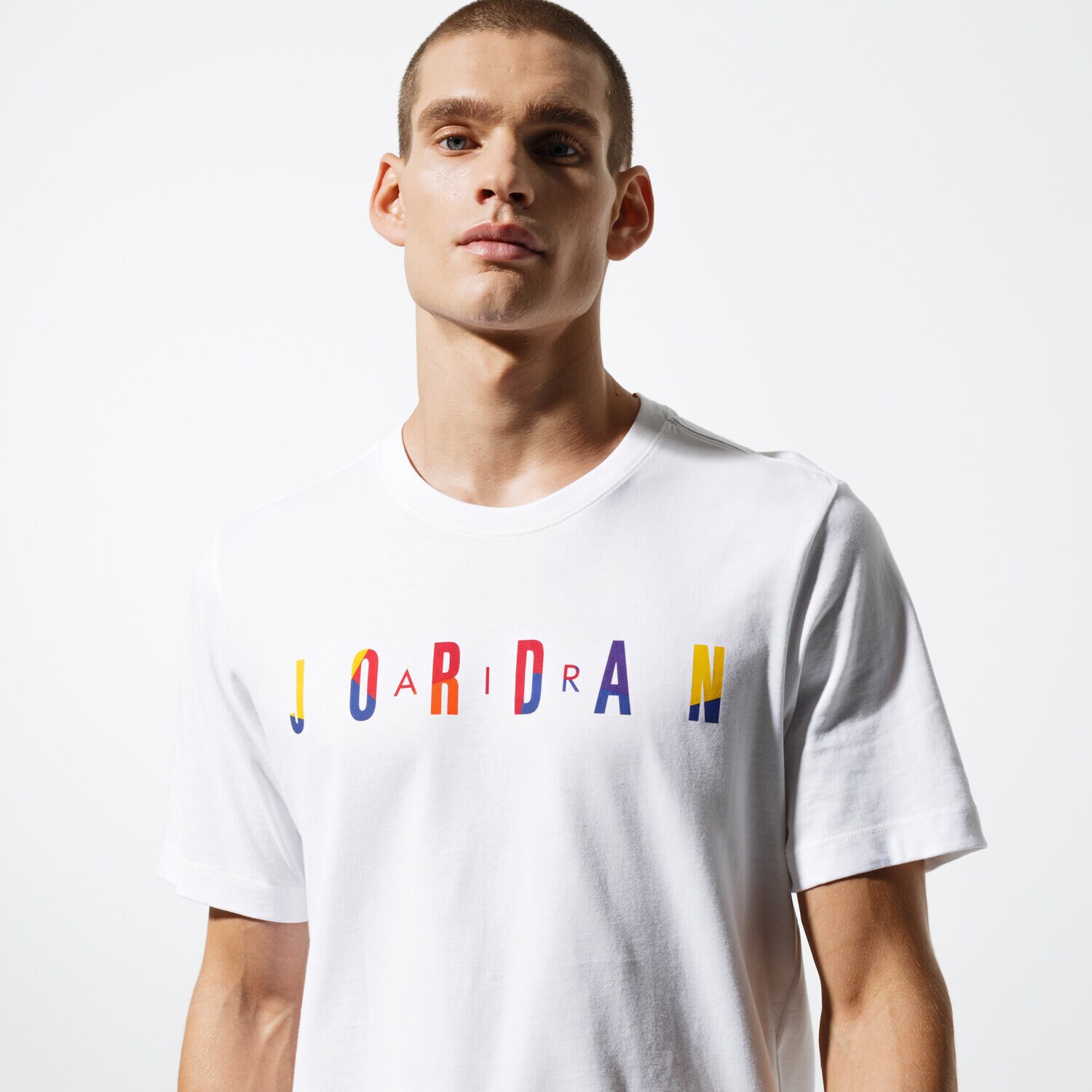 Bărbați tricou JORDAN TRICOU SS M J SPRTDNA HBR SS CREW AT8942-100 Alb