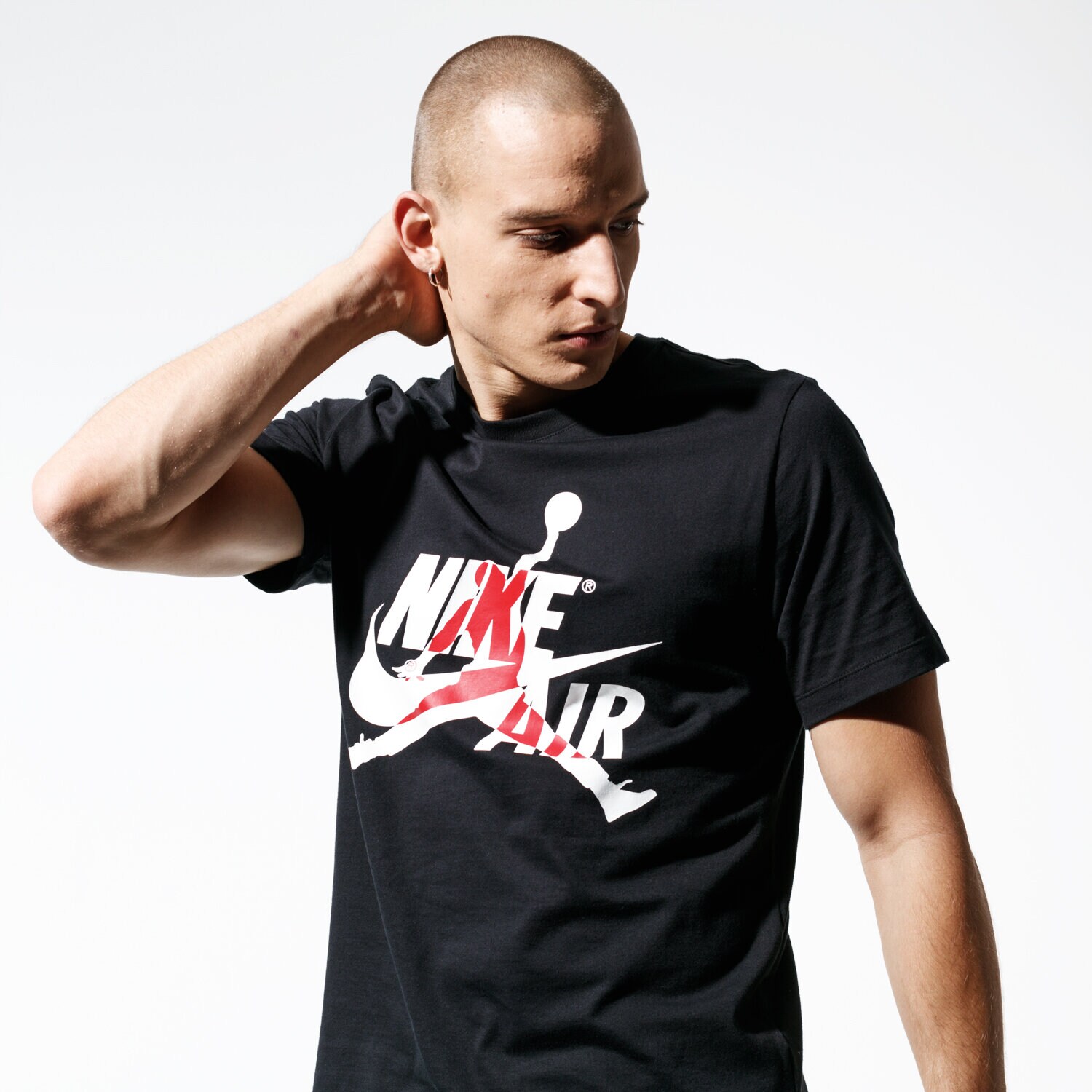 Bărbați tricou JORDAN TRICOU SS M J JM CLASSICS SS CREW BV5905-010 Negru