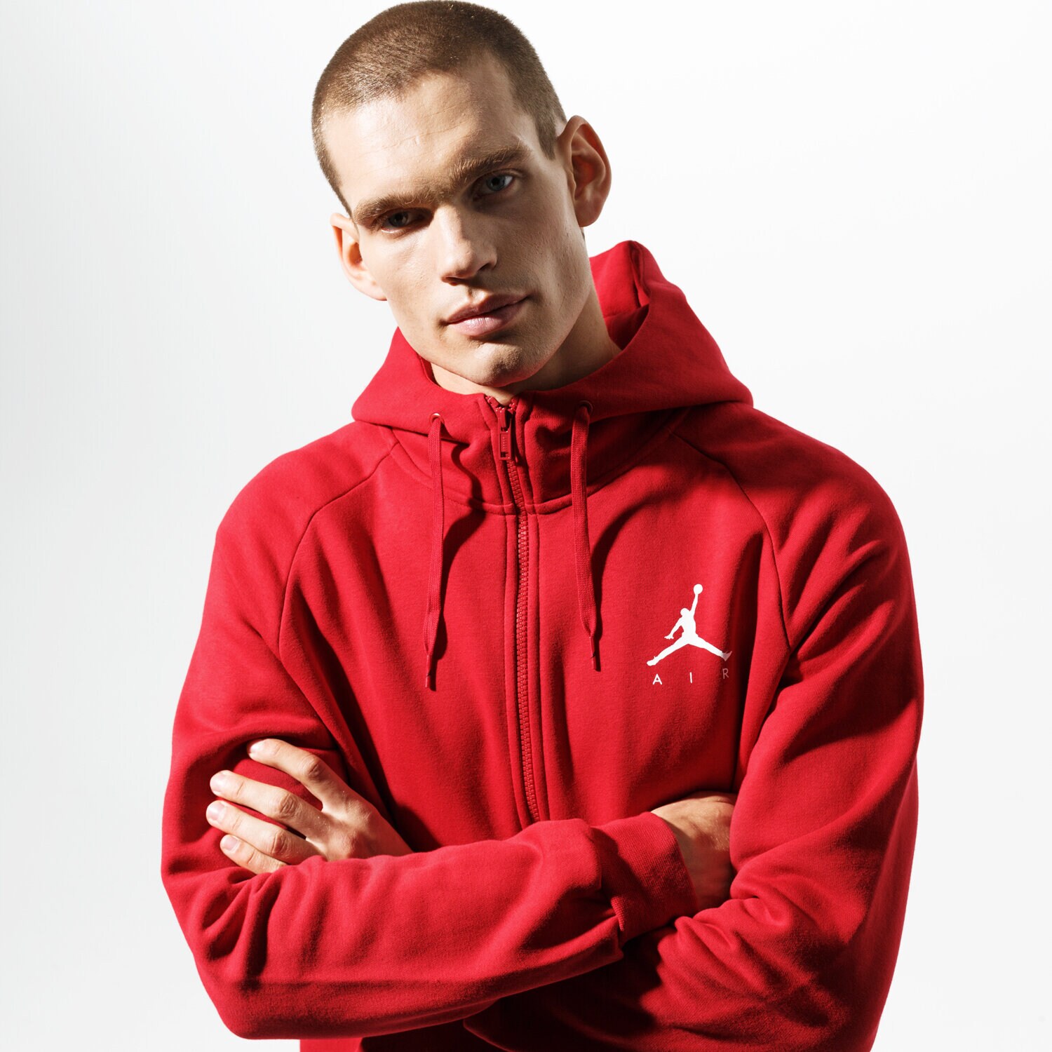 Bărbați bluză JORDAN BLUZĂ M J JUMPMAN FLEECE FZ 939998-687 Roșu