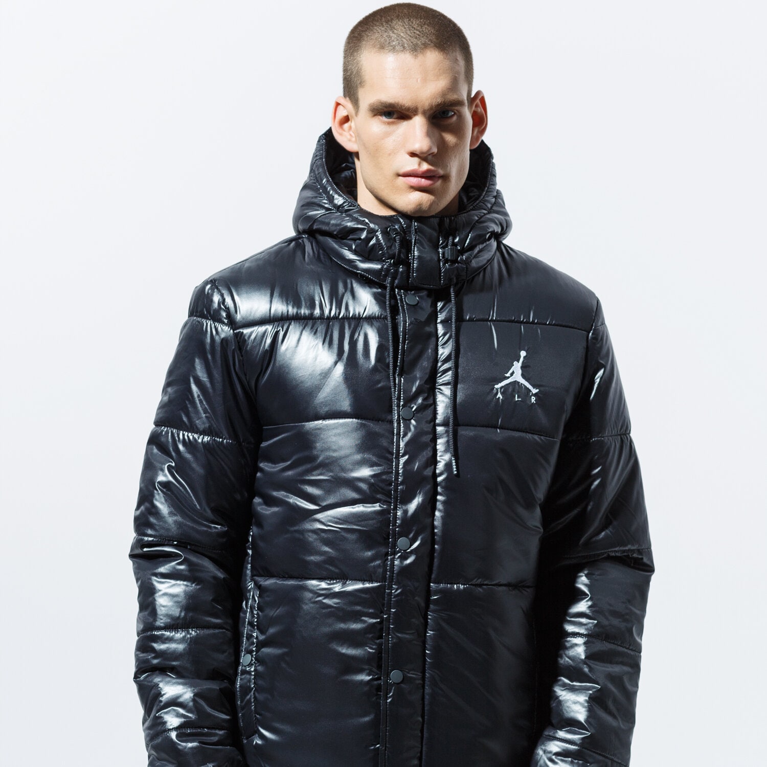 Bărbați eacă de iarnă JORDAN JACHETĂ M J JUMPMAN PUFFER JKT AV2600-010 Negru