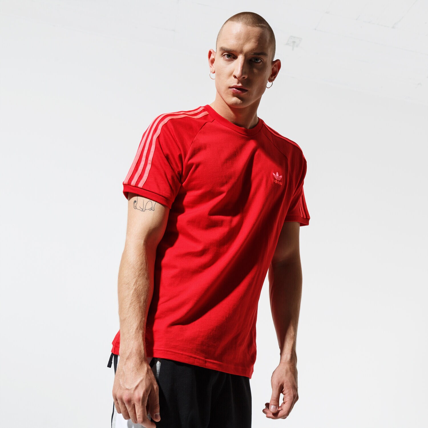 Bărbați tricou ADIDAS TRICOU SS BLC 3-S TEE ED5954 Roșu