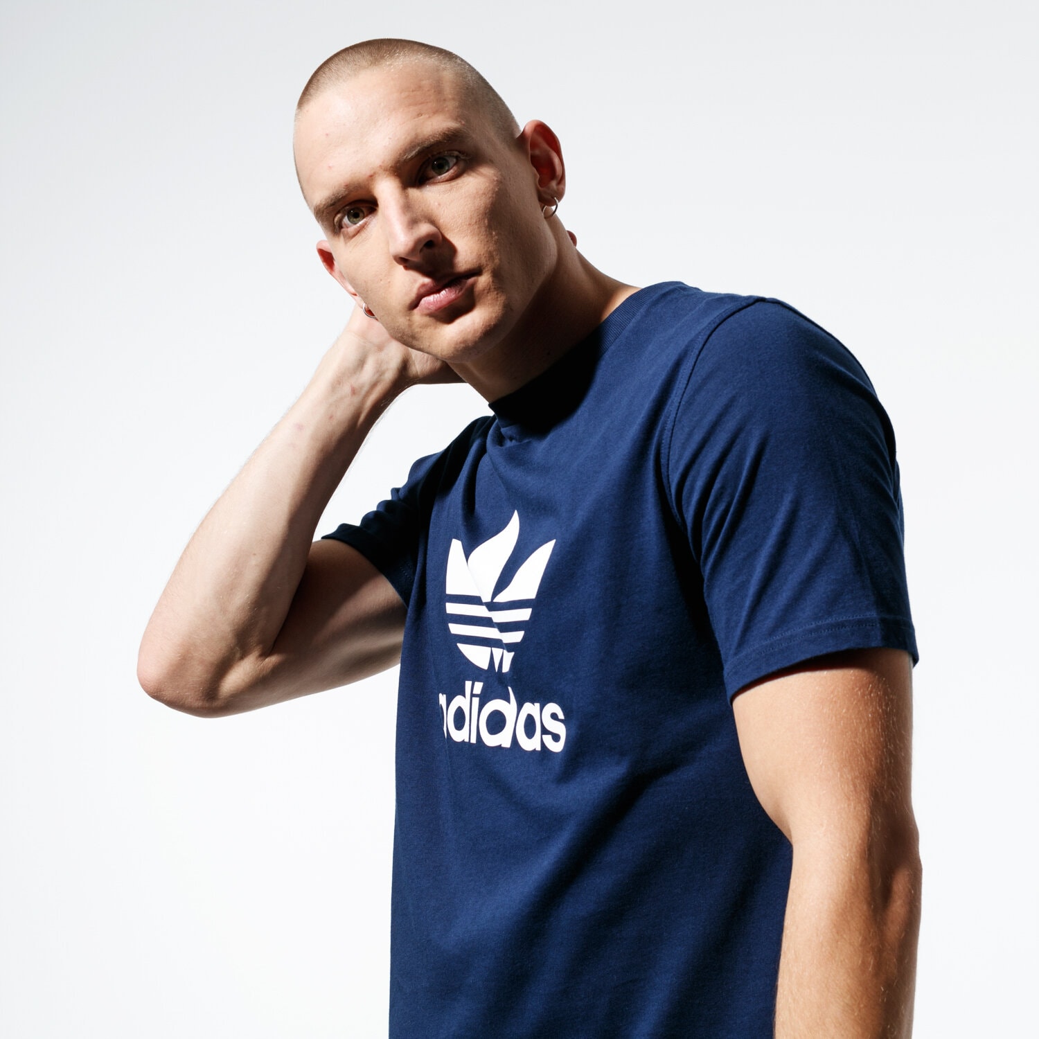 Bărbați tricou ADIDAS TRICOU SS TREFOIL TRICOU ED4715 Bleumarin