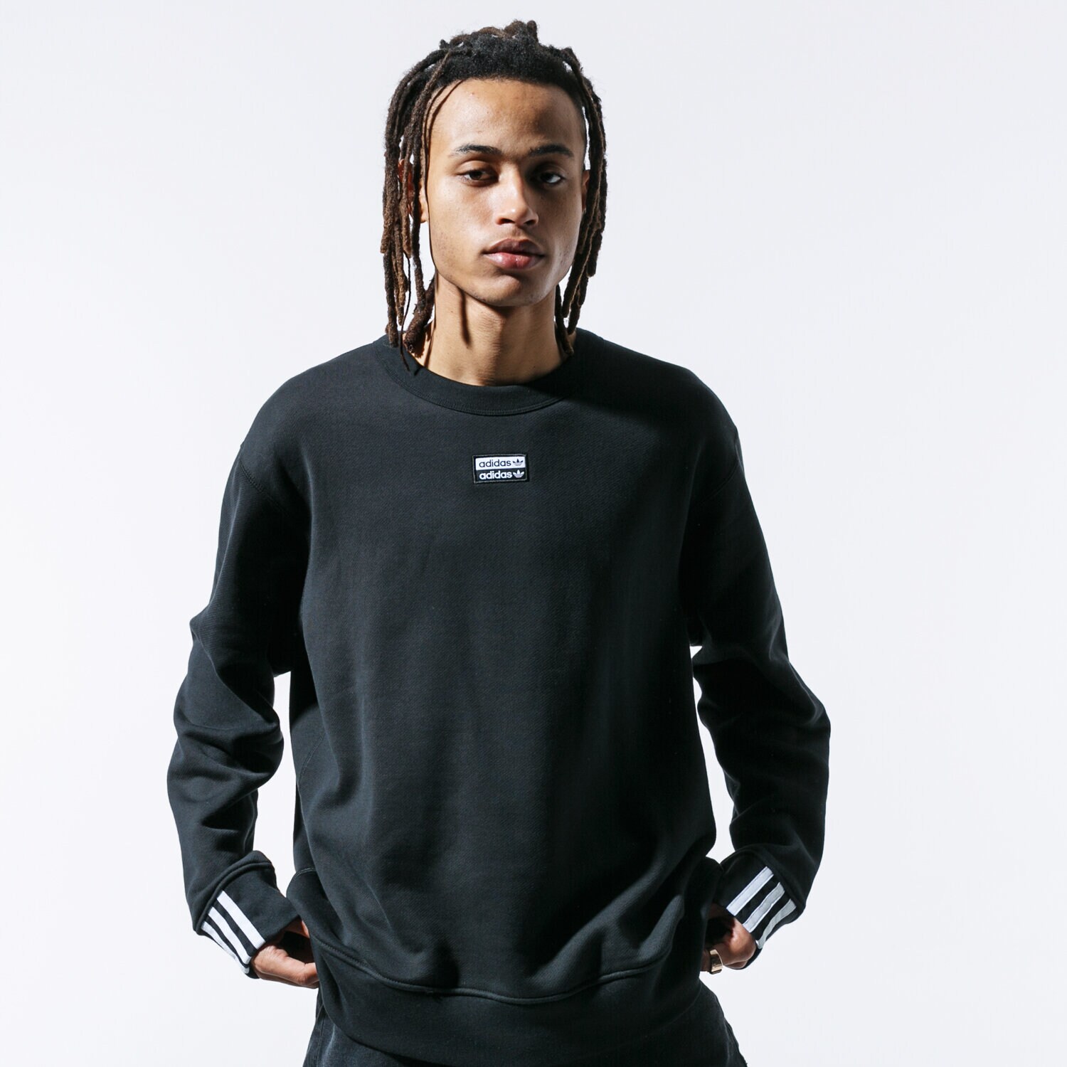 Bărbați bluză ADIDAS BLUZĂ VOCAL CREW ED7227 Negru