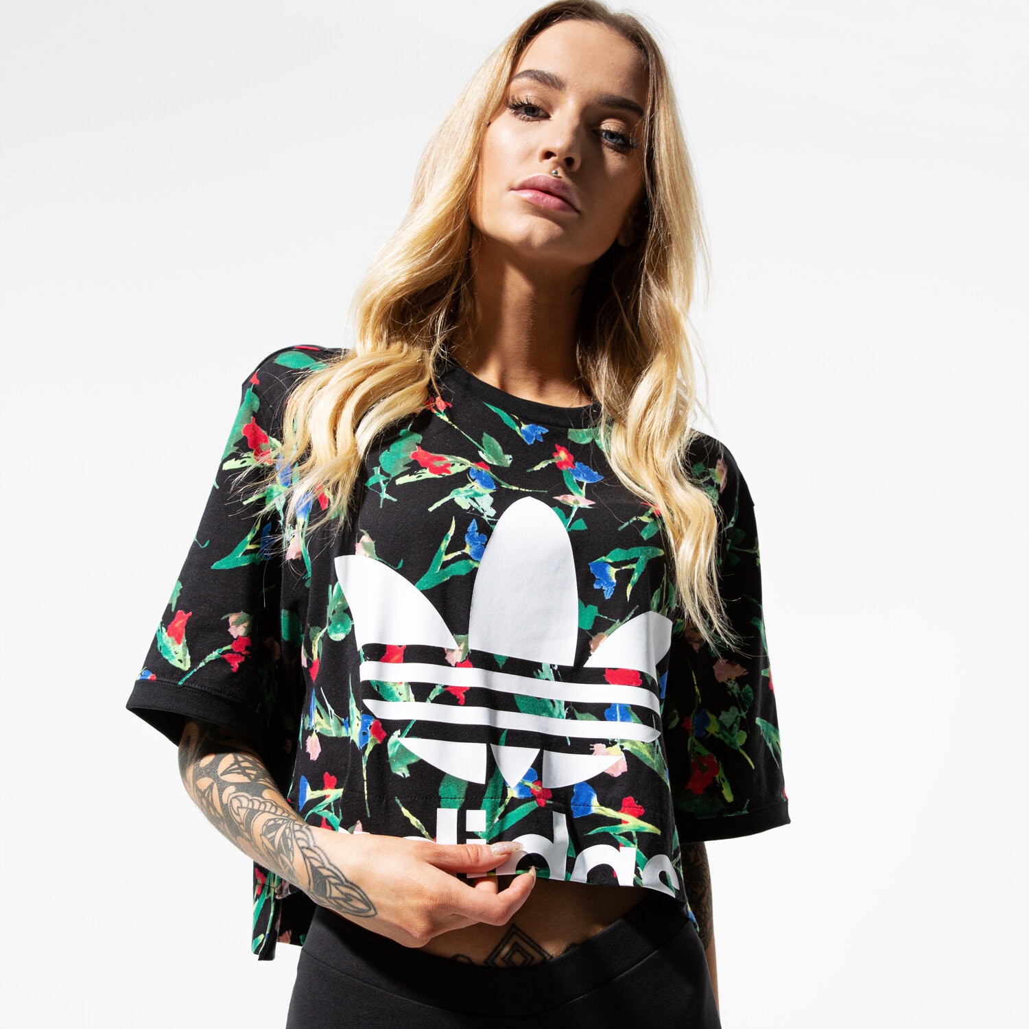 Femei tricou ADIDAS TRICOU SS AOP TEE EC1876 Mulicolor
