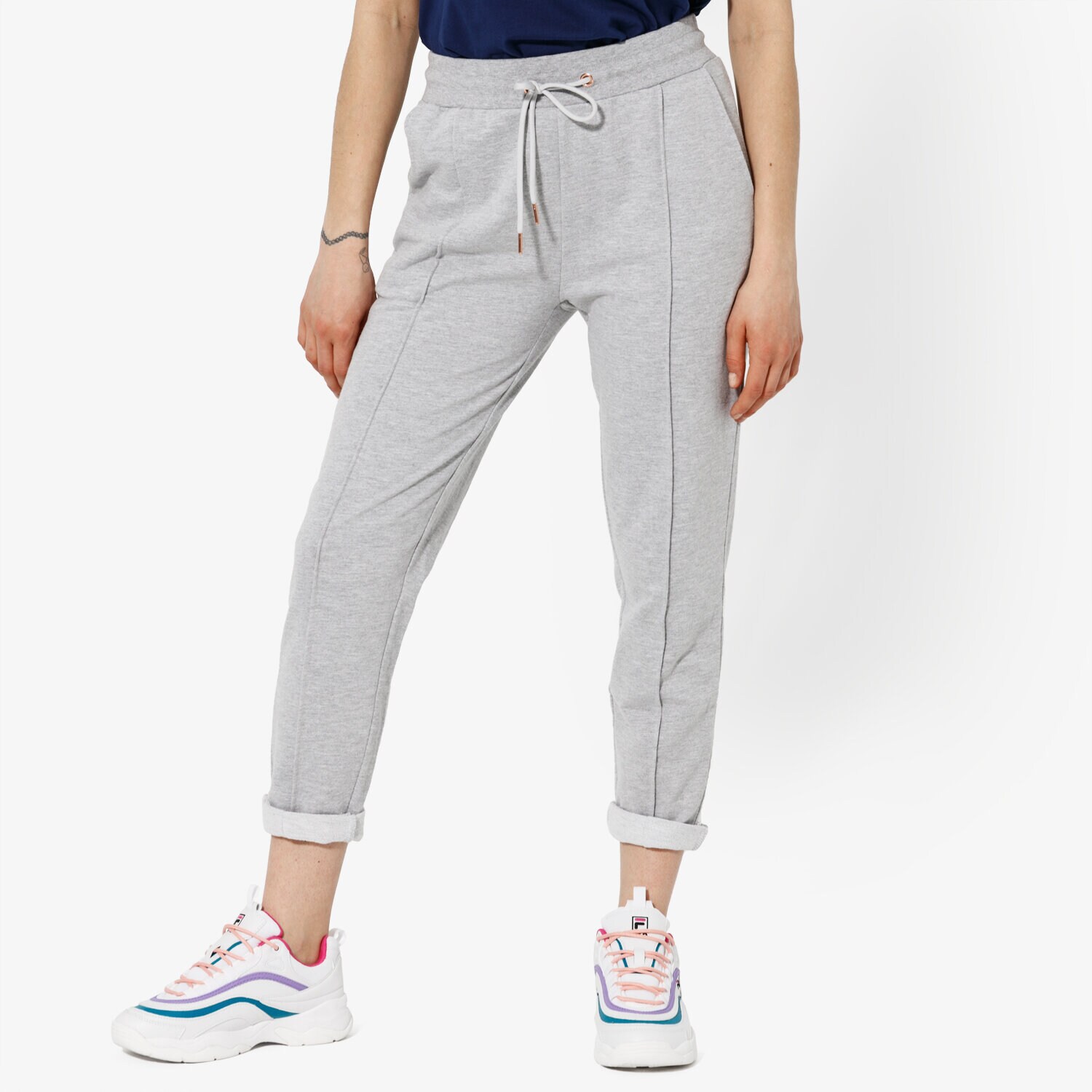 Femei pantaloni CONFRONT PANTALONI  IVY CF19SPD01002 Gri
