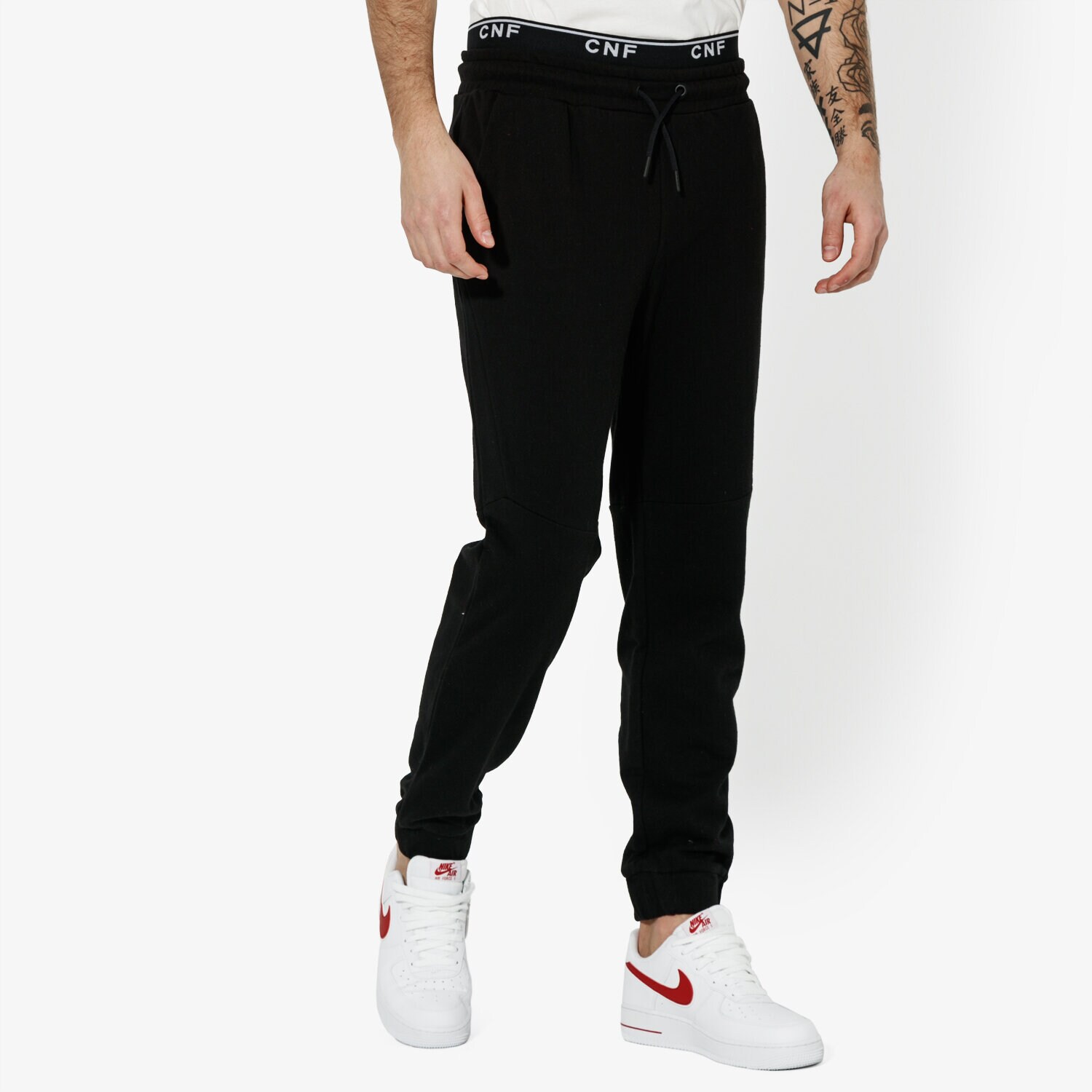 Bărbați pantaloni CONFRONT PANTALONI RUBBER PANTS CF19SPM30002 Negru
