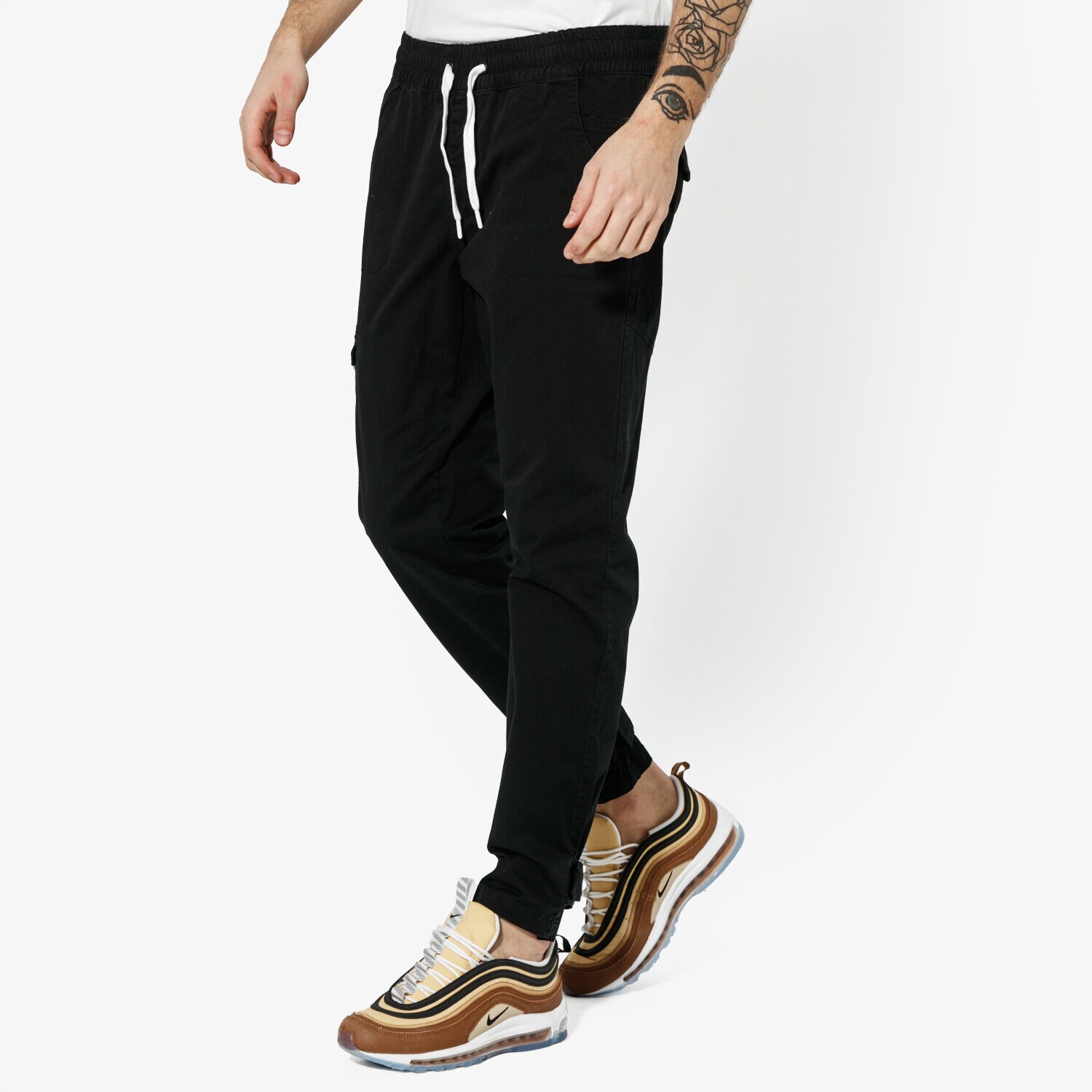 Bărbați pantaloni CONFRONT PANTALONI  CARGO CF19SPM32001 Negru