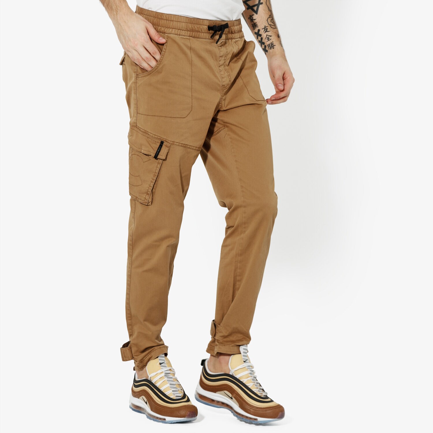 Bărbați pantaloni CONFRONT PANTALONI  CARGO CF19SPM32002 Bej