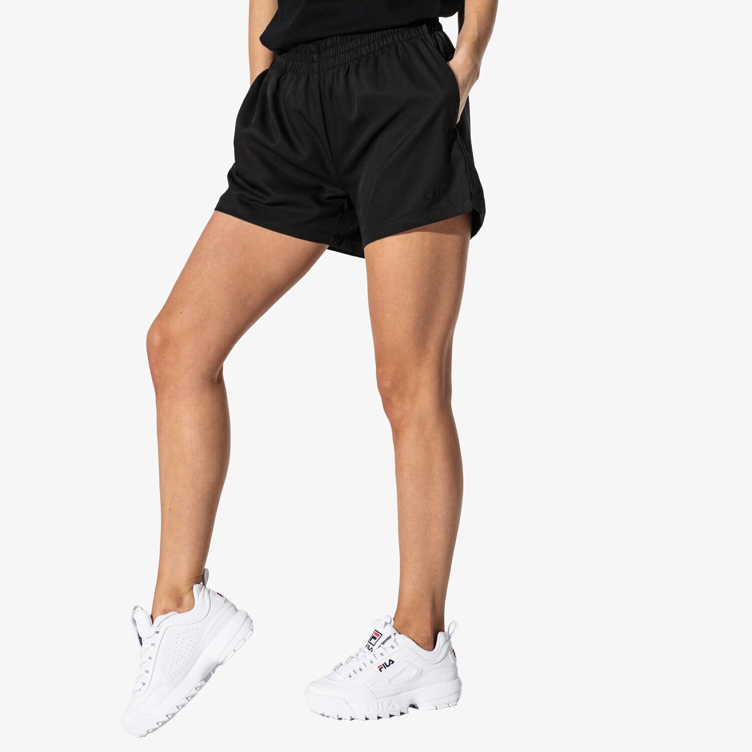 Femei pantaloni scurți CONFRONT PANTALONI SCURȚI MISSY CF19SZD26001 Negru