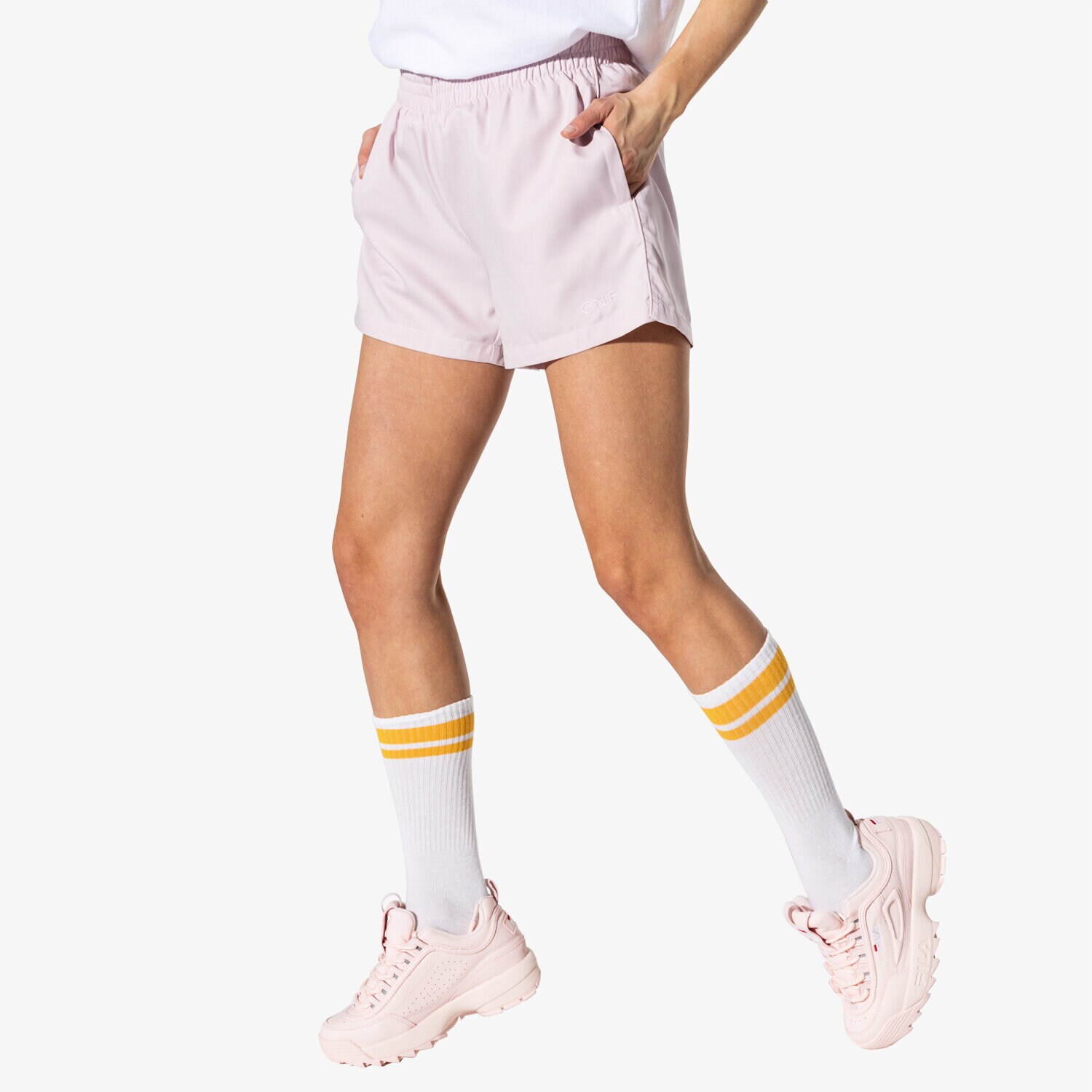 Femei pantaloni scurți CONFRONT PANTALONI SCURȚI MISSY CF19SZD26002 Roz