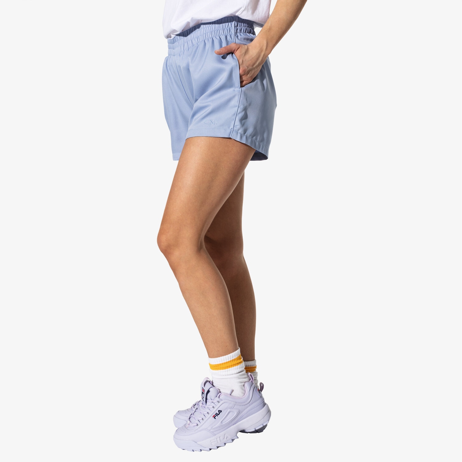 Femei pantaloni scurți CONFRONT PANTALONI SCURȚI MISSY CF19SZD26003 Albastru