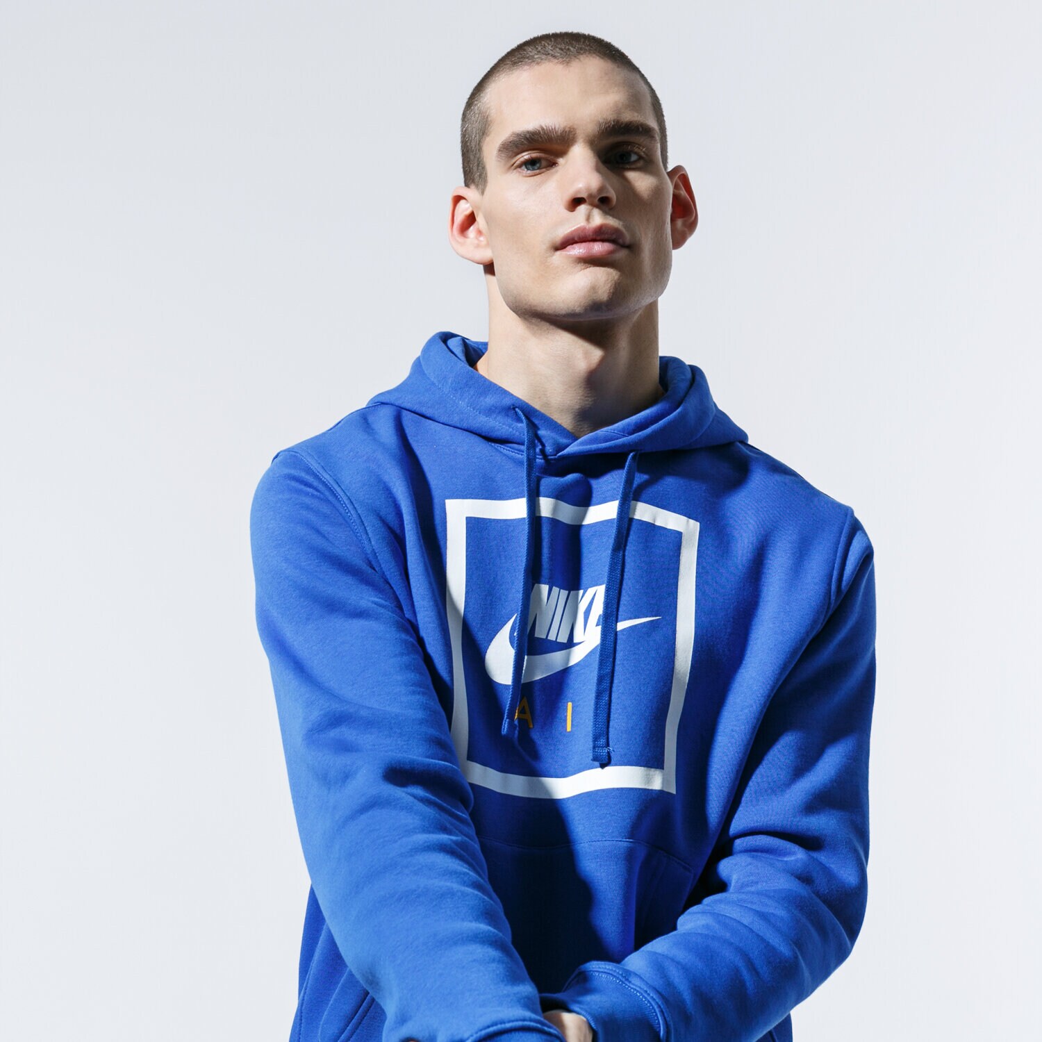 Bărbați bluză NIKE BLUZĂ CU GLUGĂ M NSW PO HOODIE NIKE AIR 5 CI1052-480 Albastru