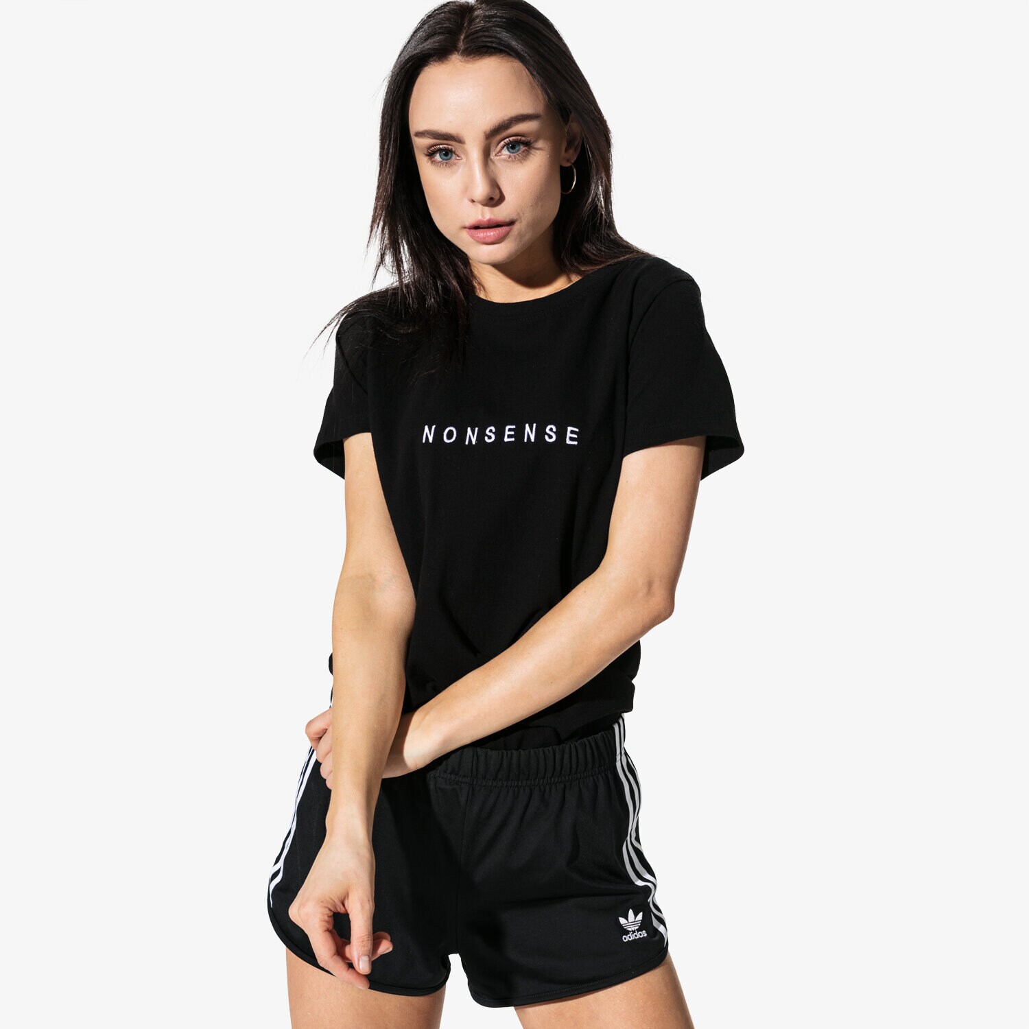 Femei tricou CONFRONT TRICOU SS NONSENSE TEE CF19TSD27002 Negru