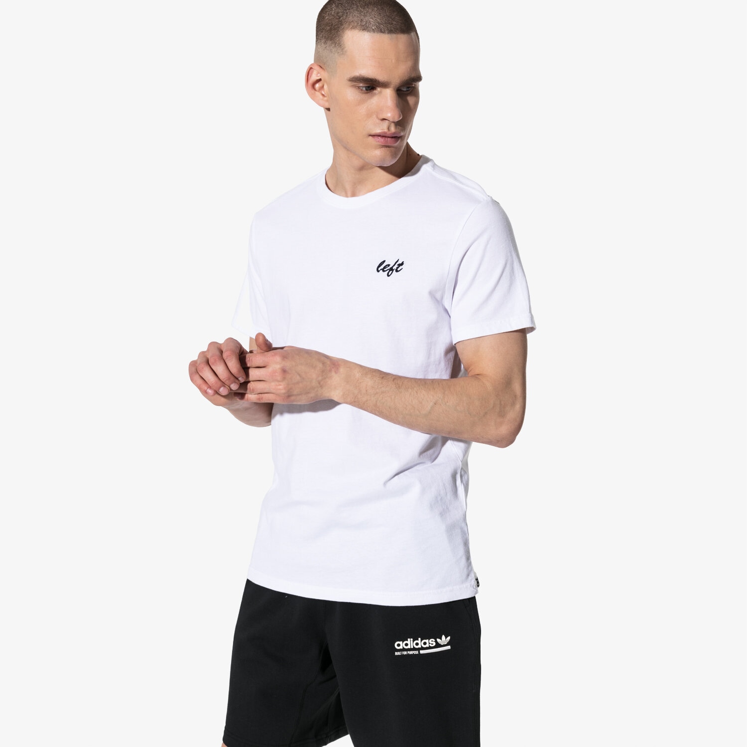 Bărbați tricou CONFRONT TRICOU SS RIGHT CF19TSM77001 Alb
