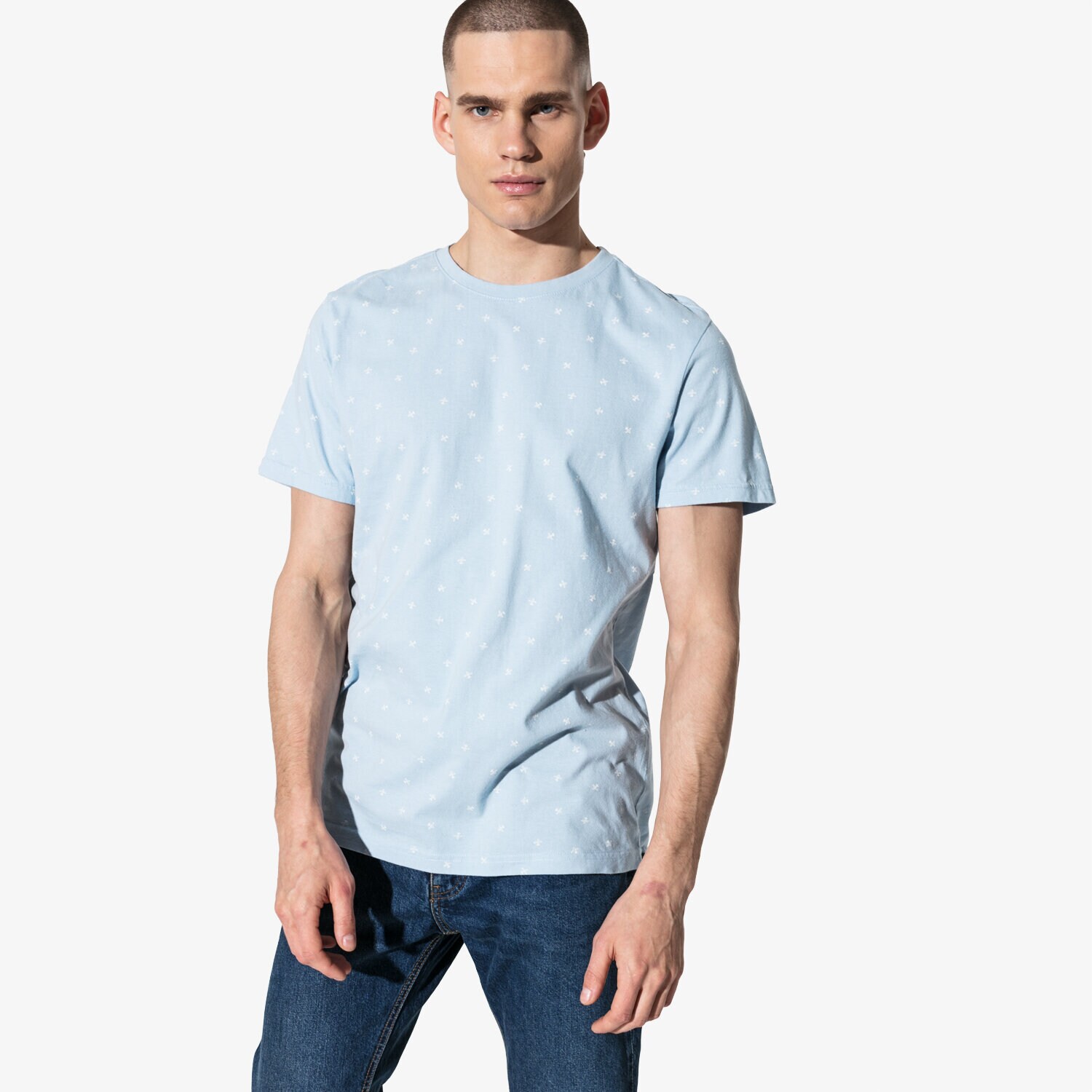 Bărbați tricou CONFRONT TRICOU SS PLANE CF19TSM84001 Albastru