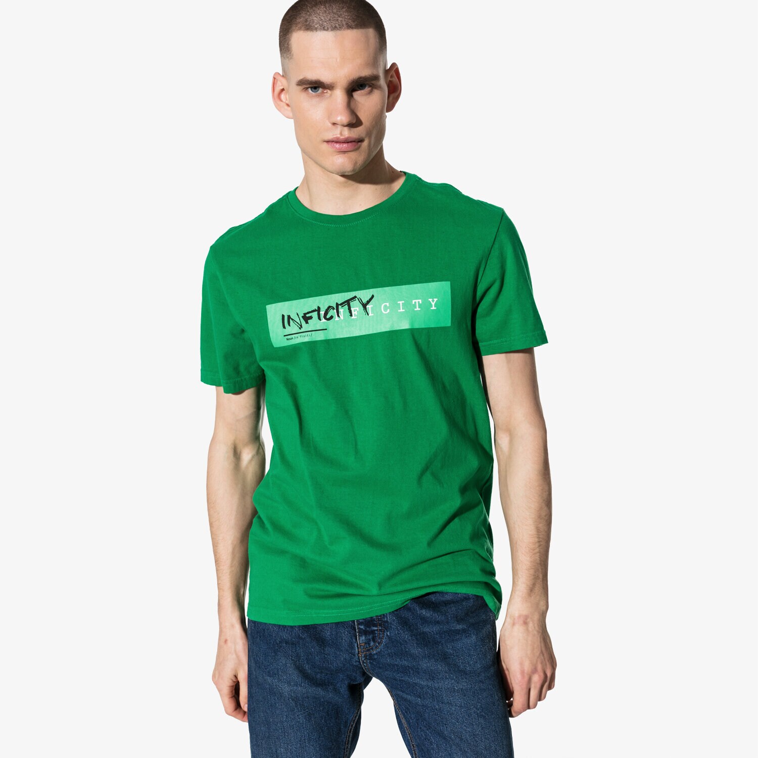 Bărbați tricou CONFRONT TRICOU SS INFICITY CF19TSM89001 Verde