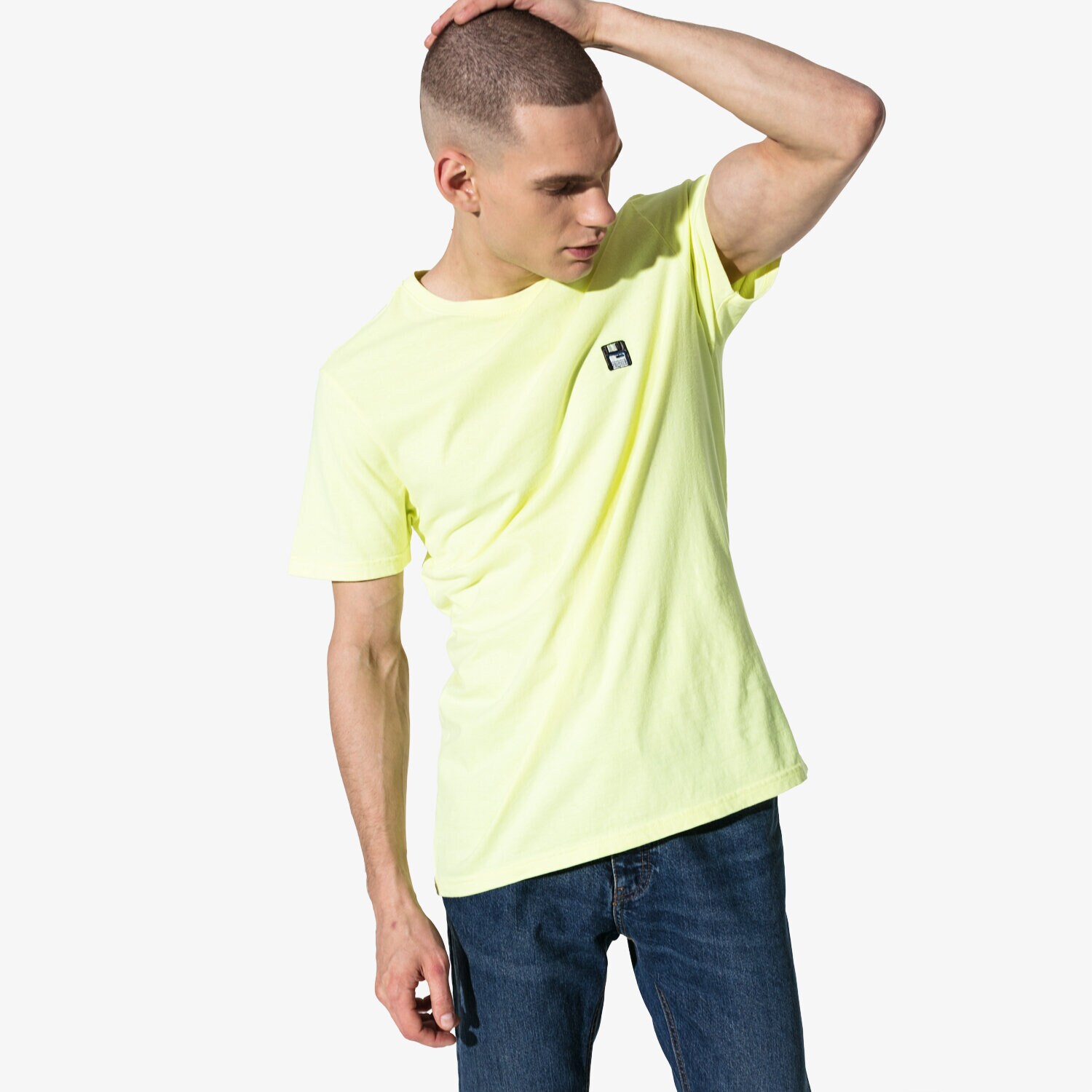 Bărbați tricou CONFRONT TRICOU SS DISKETTE CF19TSM93001 Galben