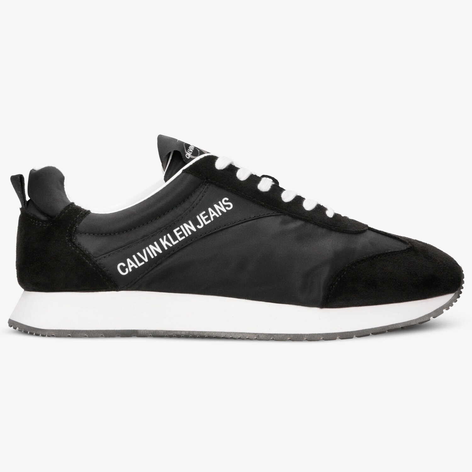 Barbați pantofi sport CALVIN KLEIN JERROLD NYLON/SUEDE S0581BLK Negru