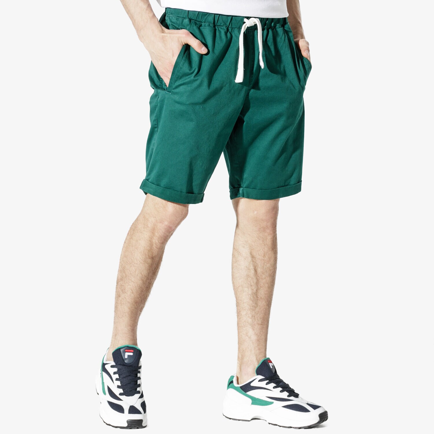 Femei pantaloni scurți CONFRONT PANTALONI SCURȚI CNF BASIC SHORTS CF19SZM32003 Verde