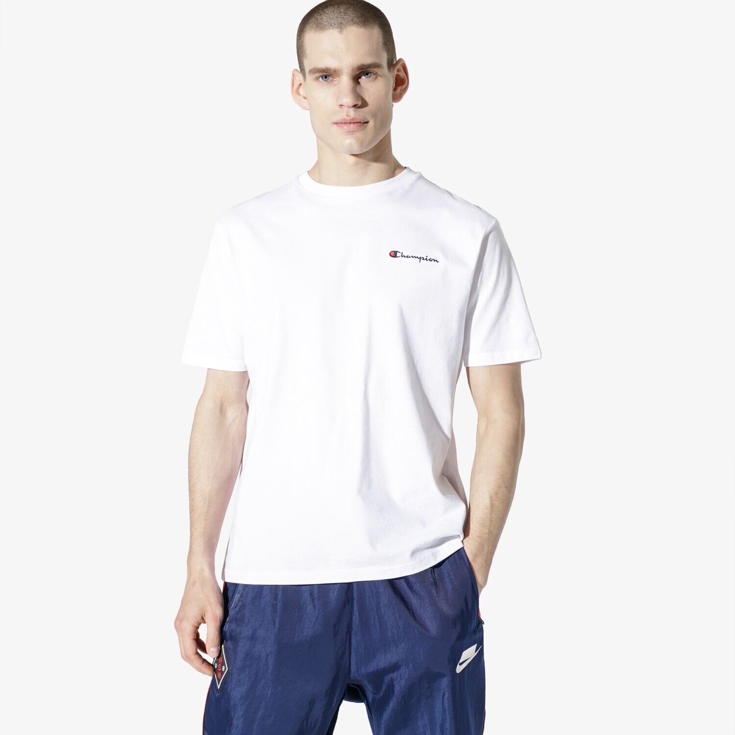 Bărbați tricou CHAMPION TRICOU SS BASIC TRICOU CHZ183180-006 Alb