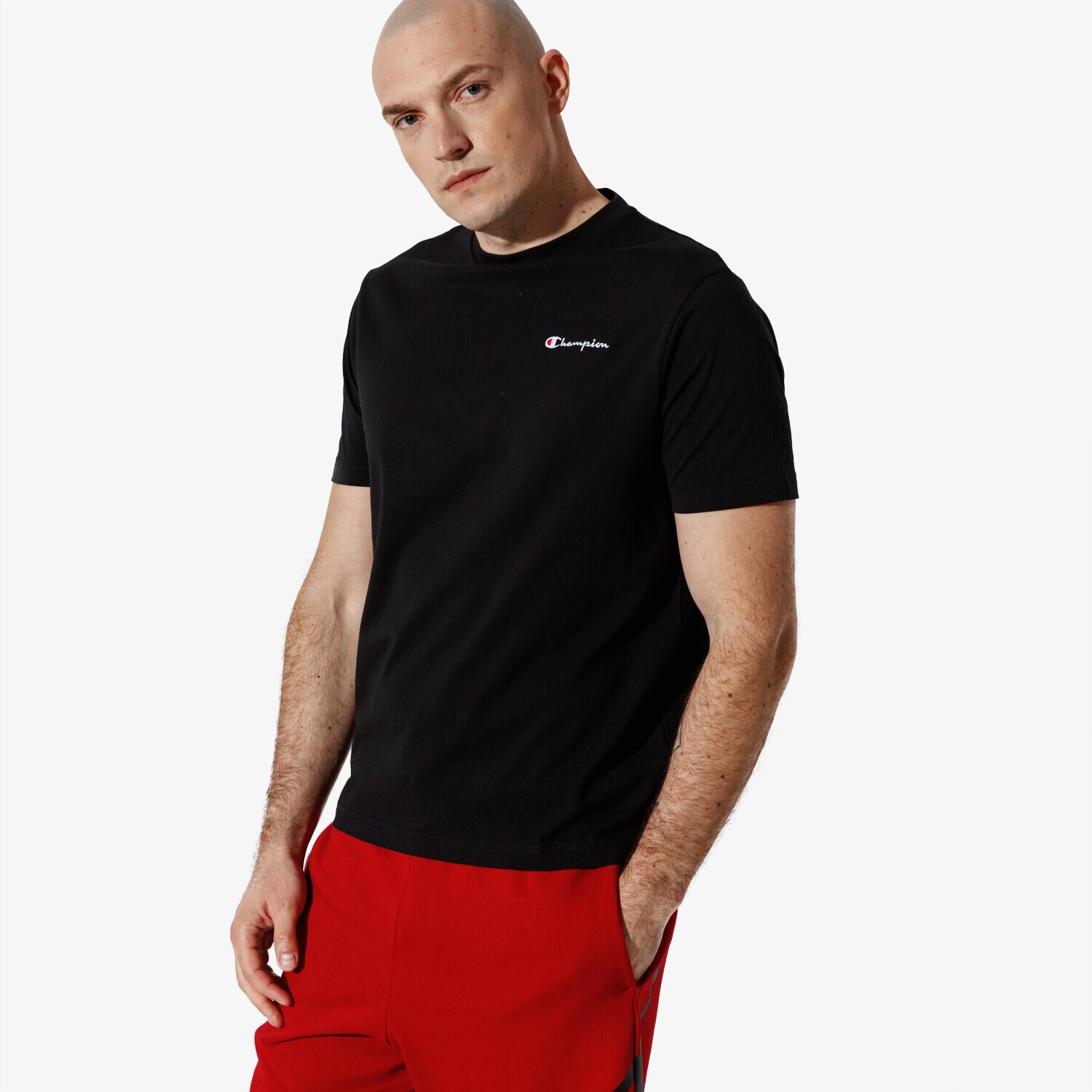 Bărbați tricou CHAMPION TRICOU SS BASIC TRICOU CHZ183180-2175 Negru