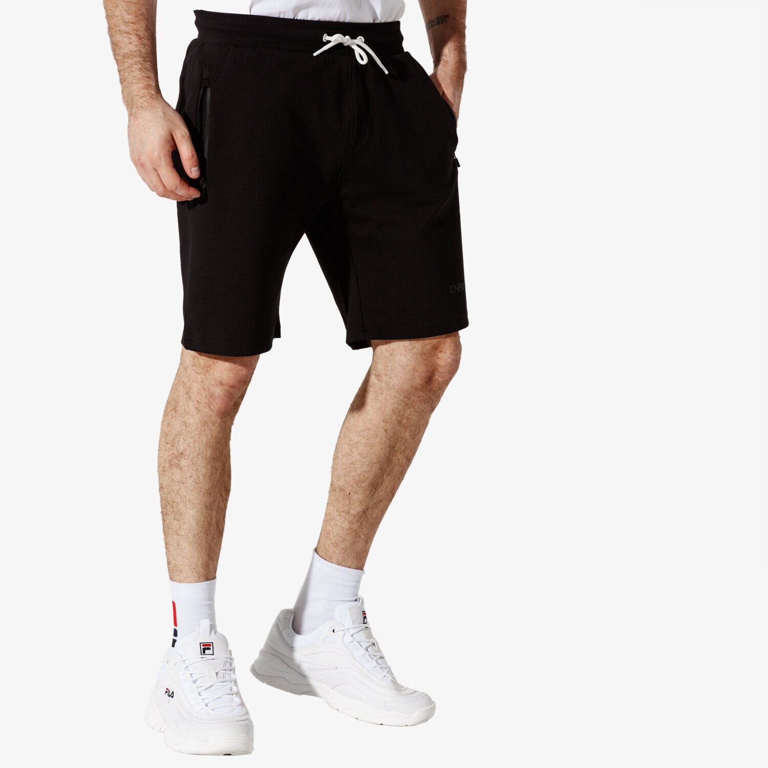 Femei pantaloni scurți CONFRONT PANTALONI SCURȚI CNF ELASTIC SHORTS CF19SZM33004 Negru