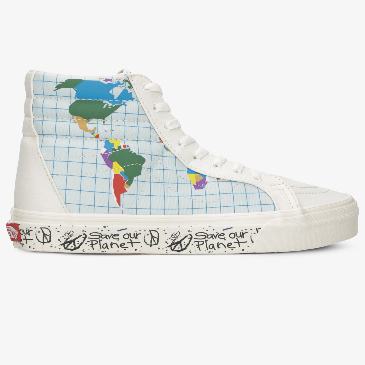 Barbați pantofi sport VANS UA SK8-HI REISSUE (SAVE OUR PLANET) VN0A4BV8T2V1 Mulicolor