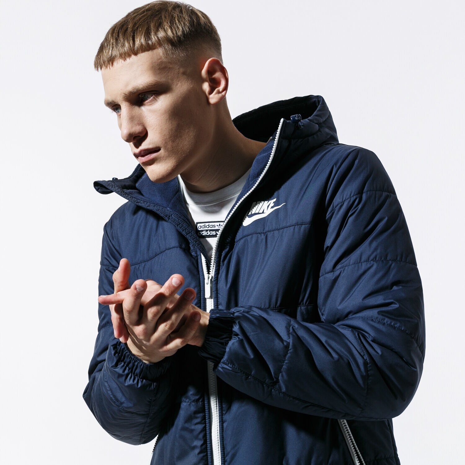 Bărbați eacă de iarnă NIKE JACHETĂ DE IARNĂ M NSW SYN FILL JKT HD FZ BV4683-452 Bleumarin
