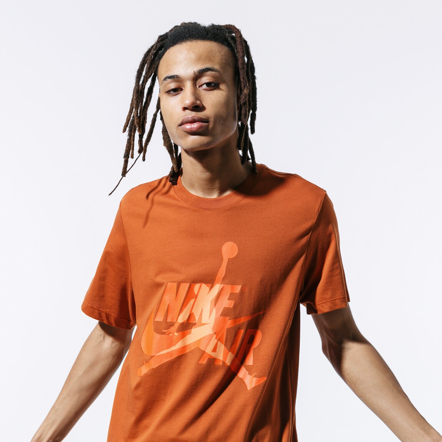Bărbați tricou JORDAN TRICOU M J JM CLASSICS SS CREW BV5905-246 Portocaliu