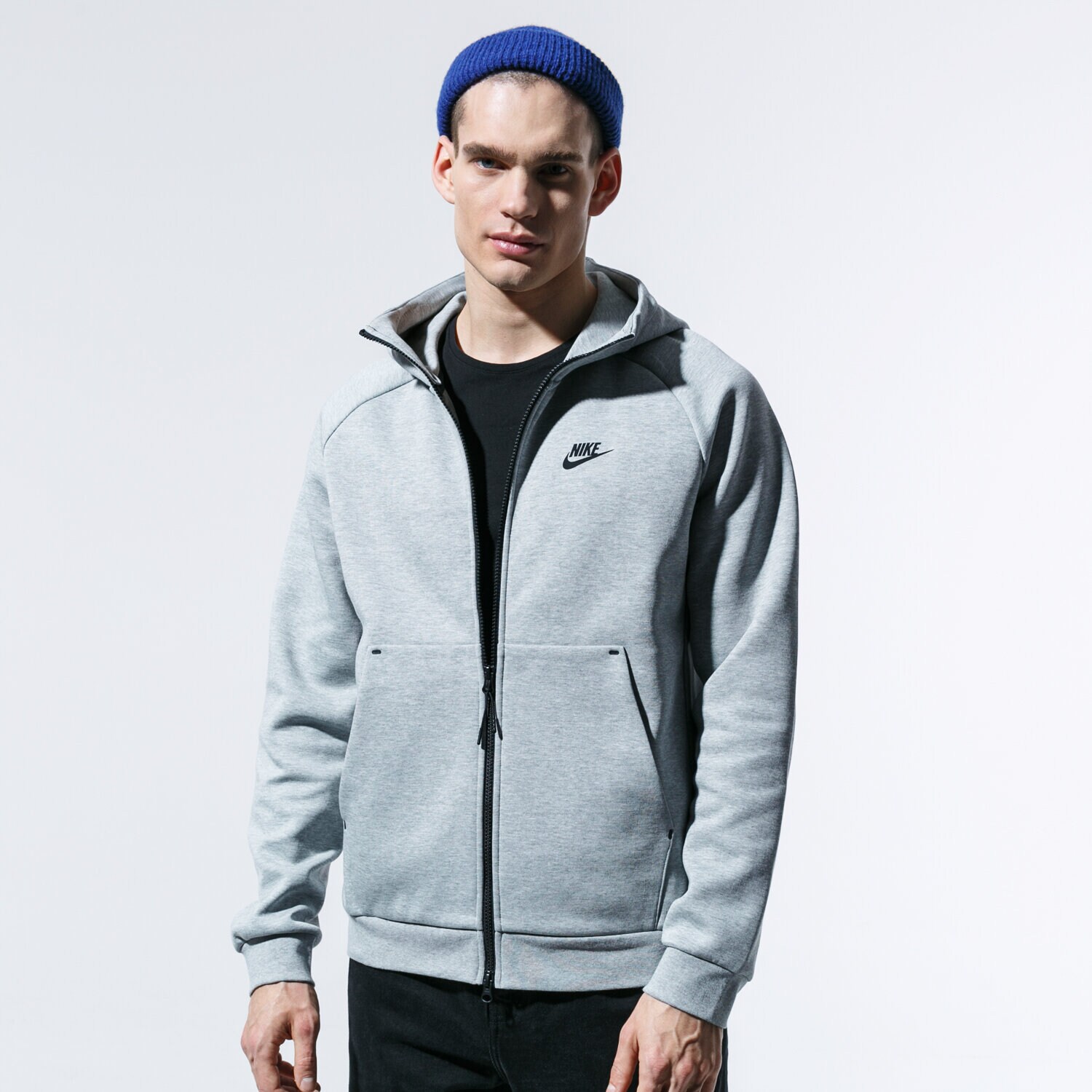 Bărbați bluză NIKE BLUZĂ CU GLUGĂ M NSW PE HOODIE FZ WINTER BV3701-063 Gri