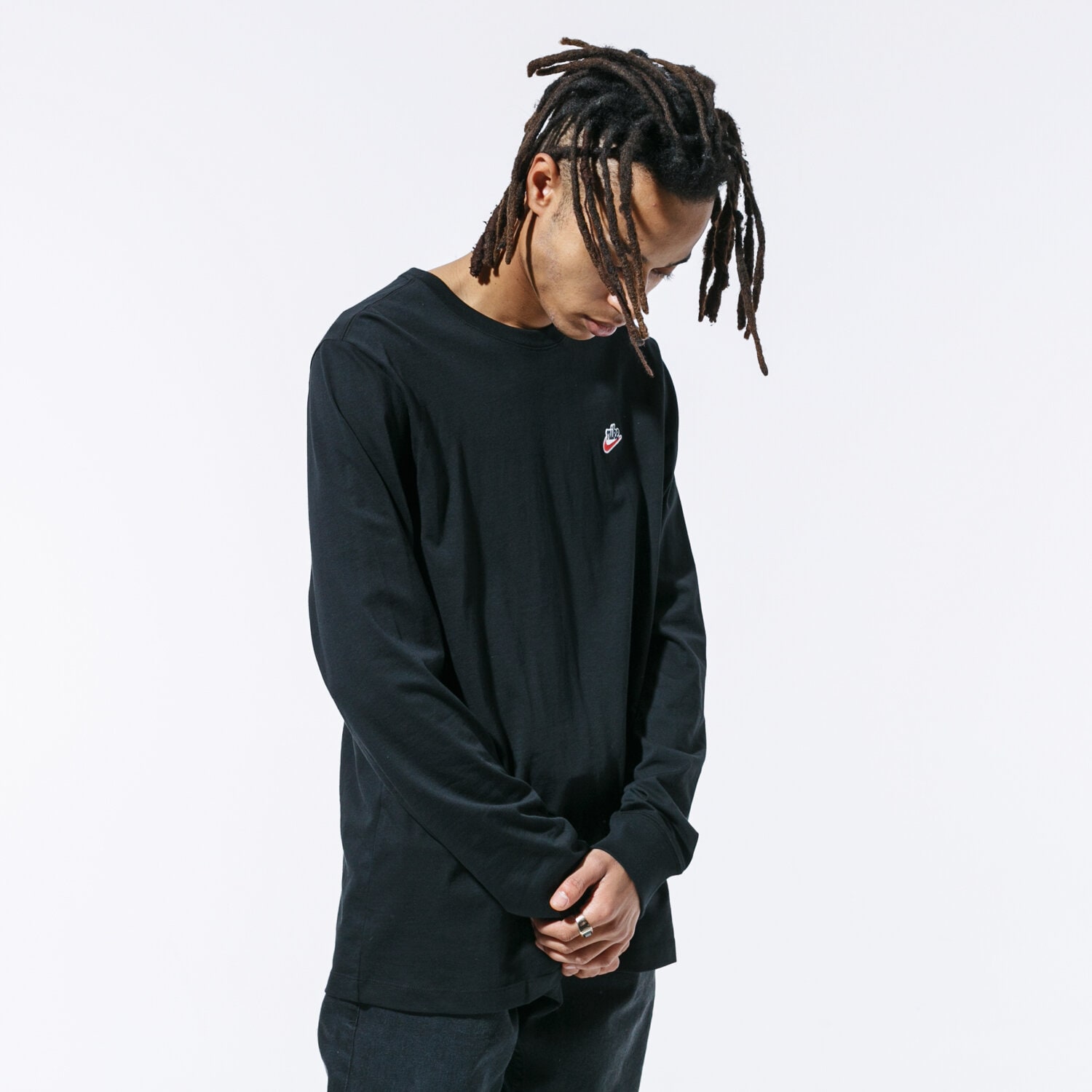 Bărbați tricou NIKE TRICOU M NSW LS HERITAGE+ TEE CJ8438-010 Negru