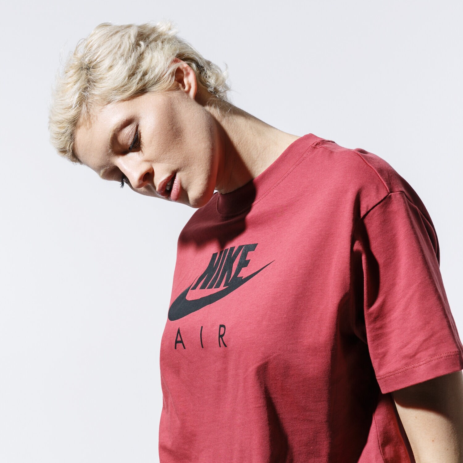 Femei tricou NIKE TRICOU W NSW AIR TOP SS BV4777-661 Bordo