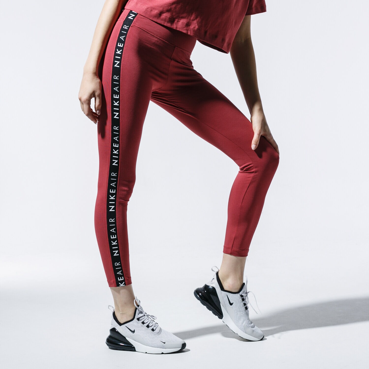 Femei pantaloni NIKE LEGGINS W NSW AIR LGGNG BV4773-661 Bordo